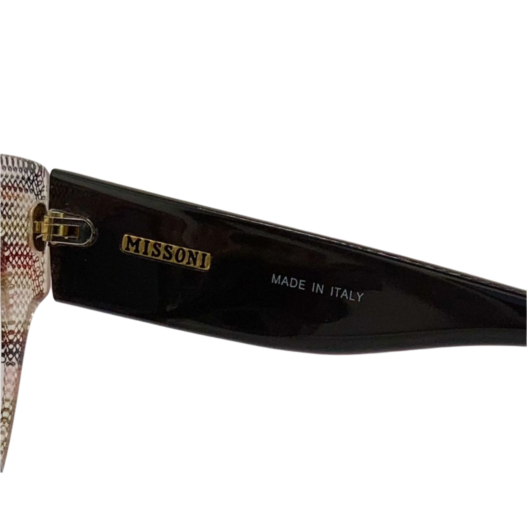 Colorful square patterned sunglasses by Missoni, style M194S for women