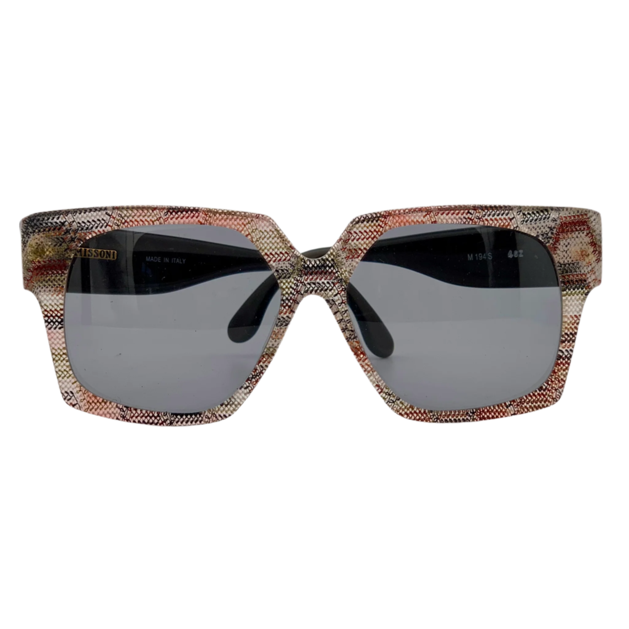 Colorful square patterned MISSONI M194S sunglasses with a stylish design