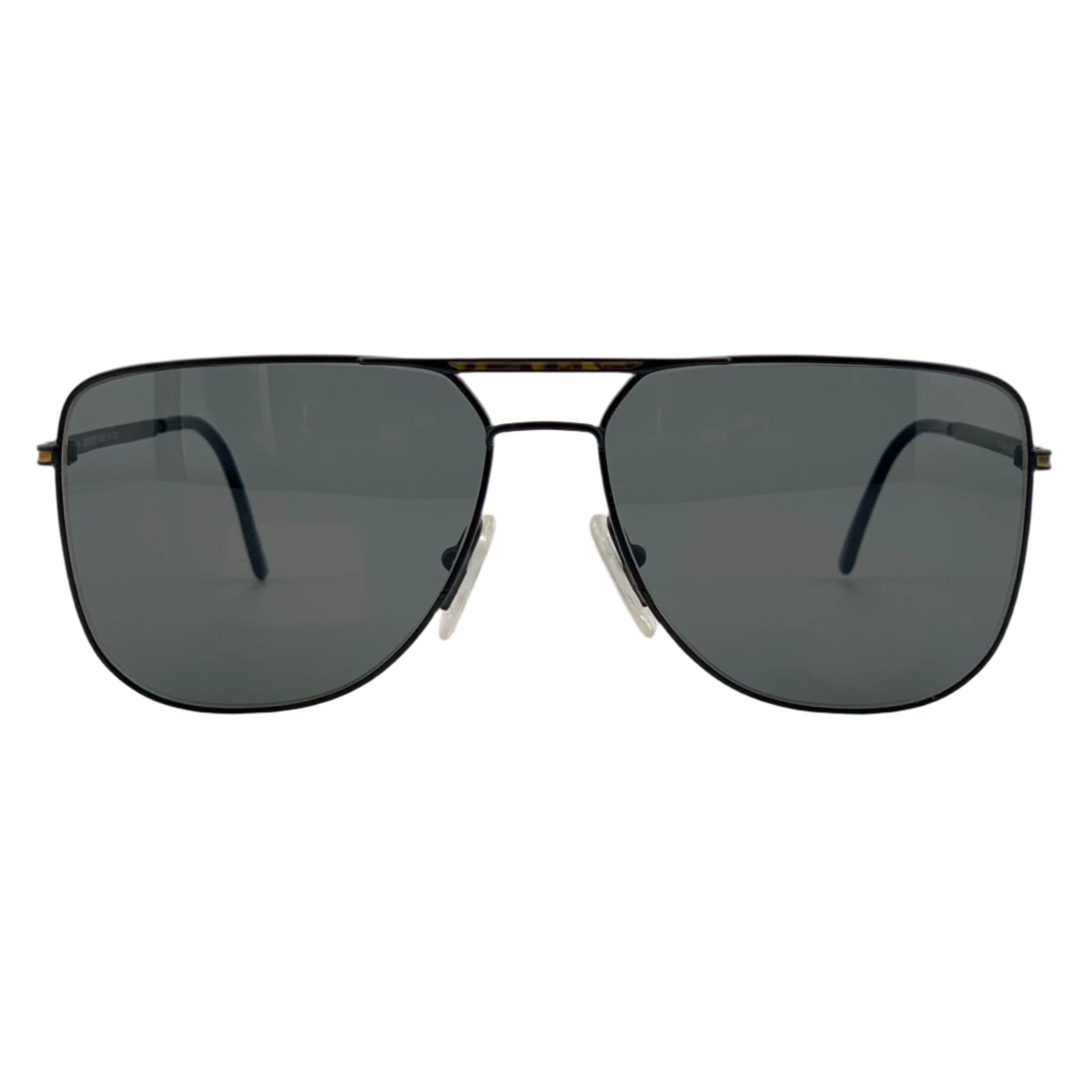 A close-up image of the MISSONI AVIATOR M413/S sunglasses in gold