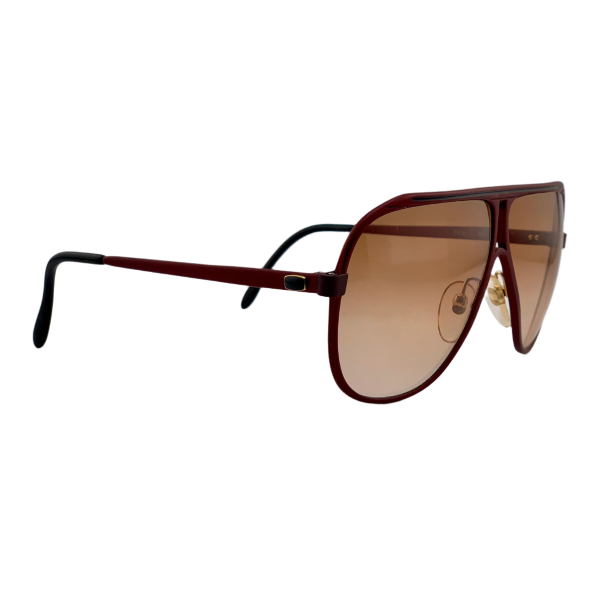 Brown framed Metal Vista Aviator 7414 with brown lenses