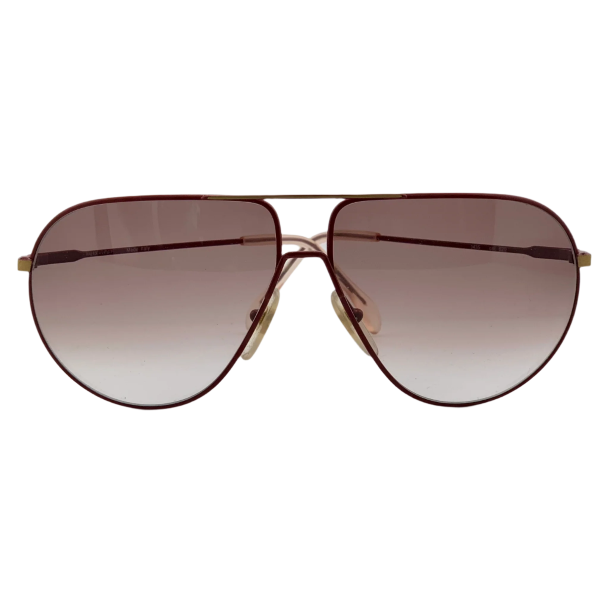 Unworn and authentic Metal Vista Aviator 1435 sunglasses, made in Italy