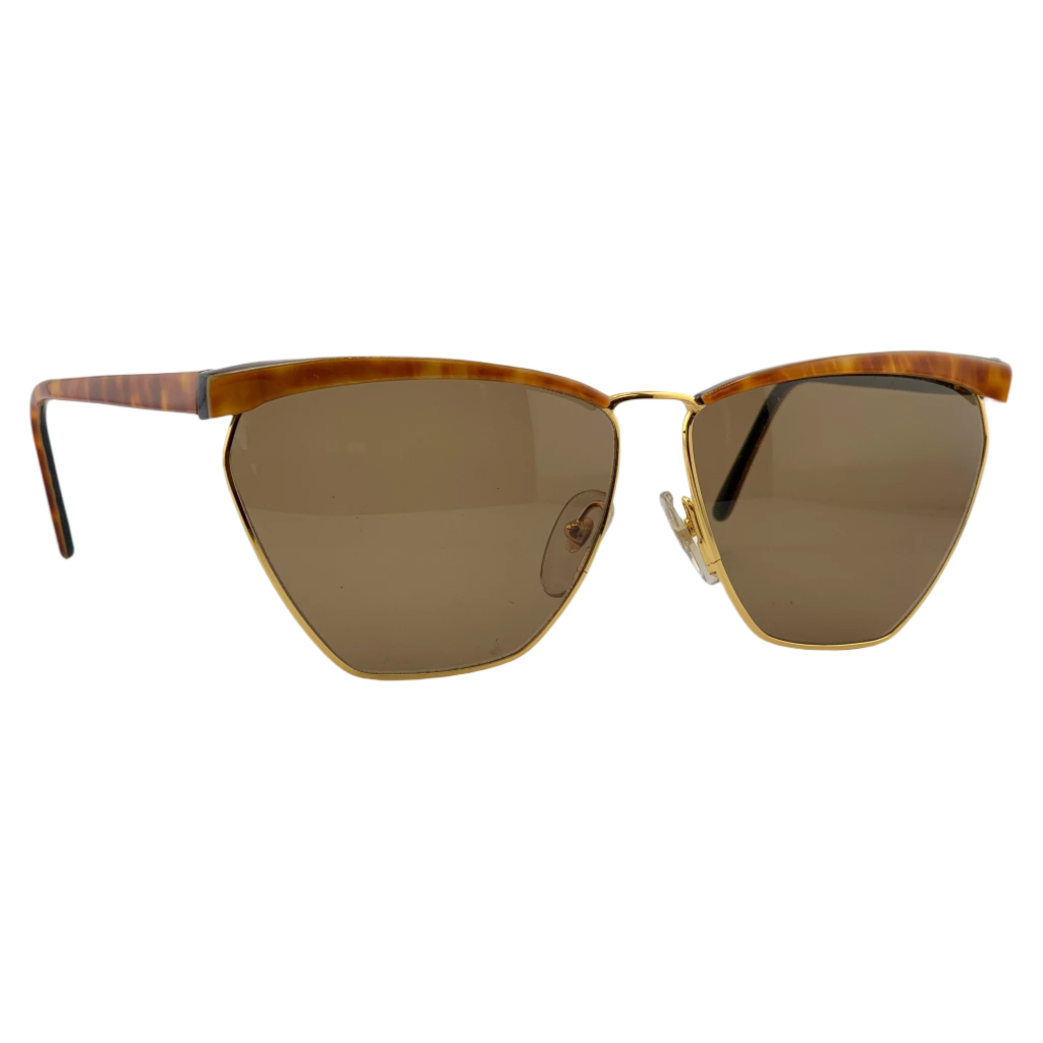 Brown and gold frame with brown lenses