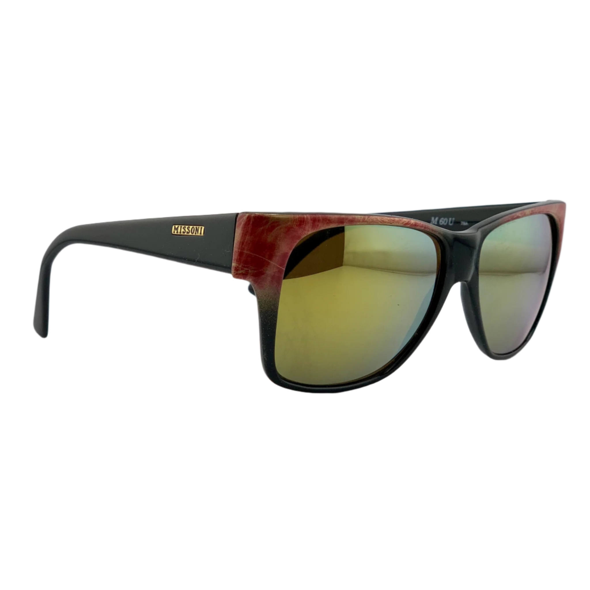 Authentic vintage Missoni Square sunglasses in superb condition, designed for both men and women with UV protection