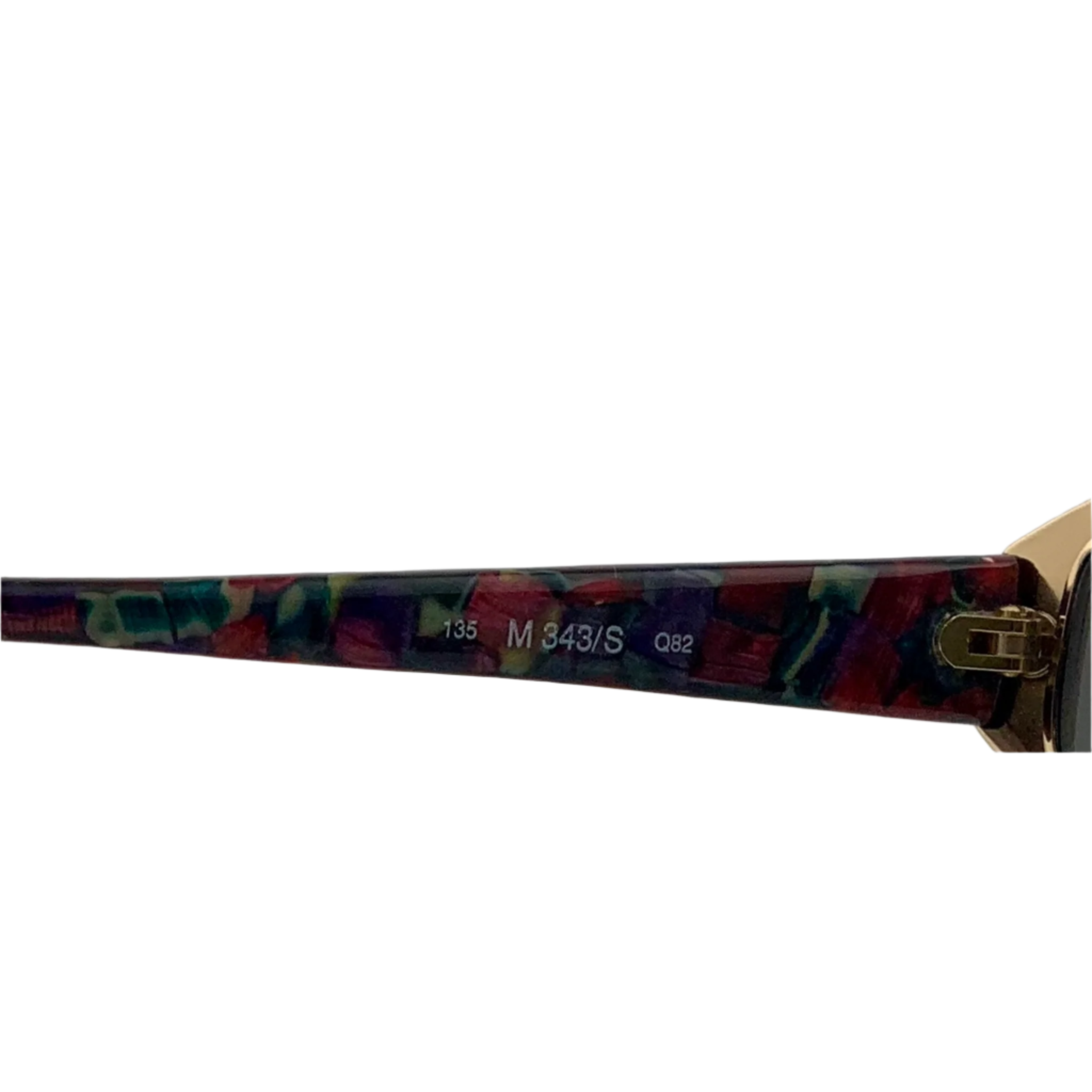 High-quality vintage Missoni sunglasses designed for men and women, with a chic oval shape, gold/animal frame, and grey lenses