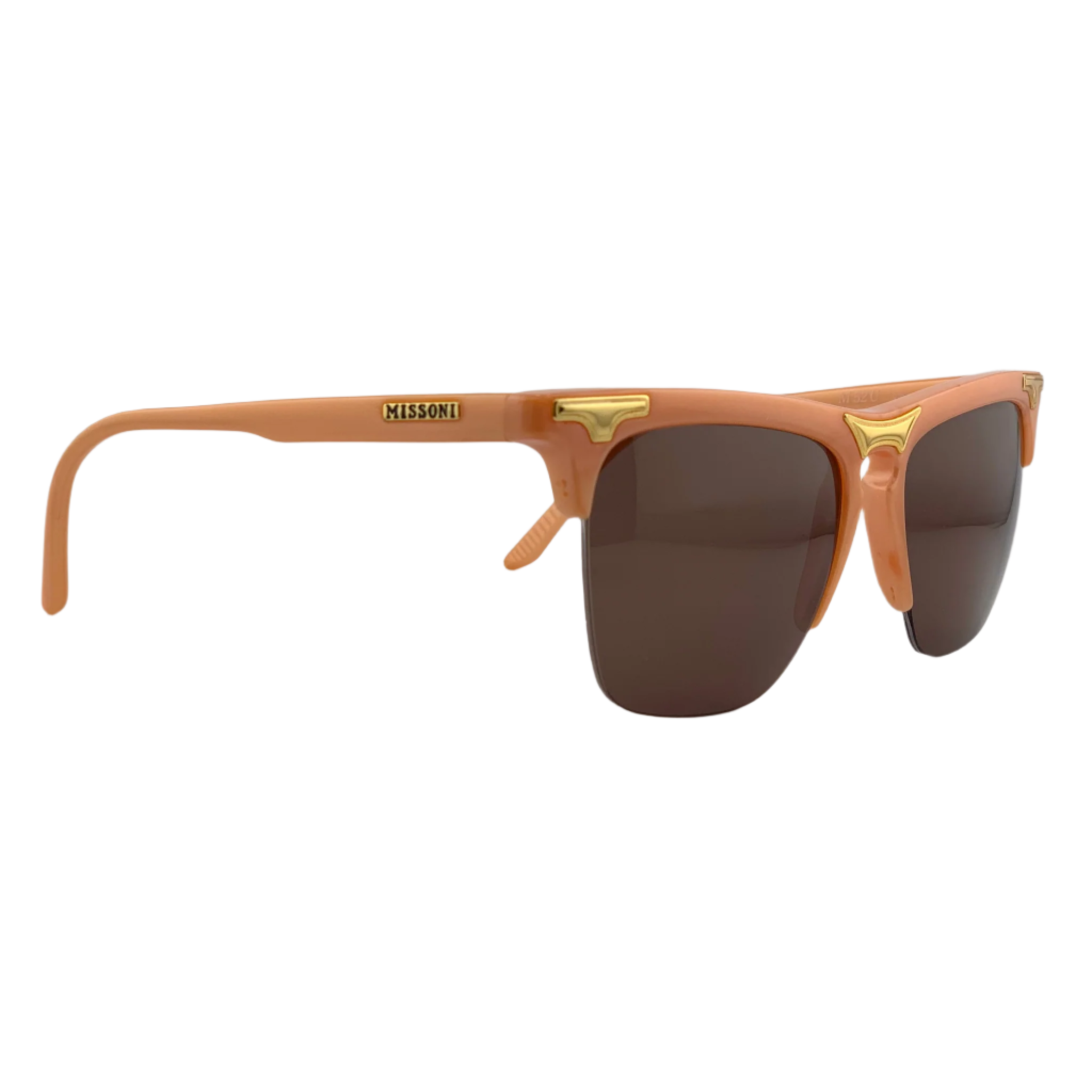 Authentic vintage Missoni Square sunglasses with 100% UV protection, designed for both men and women