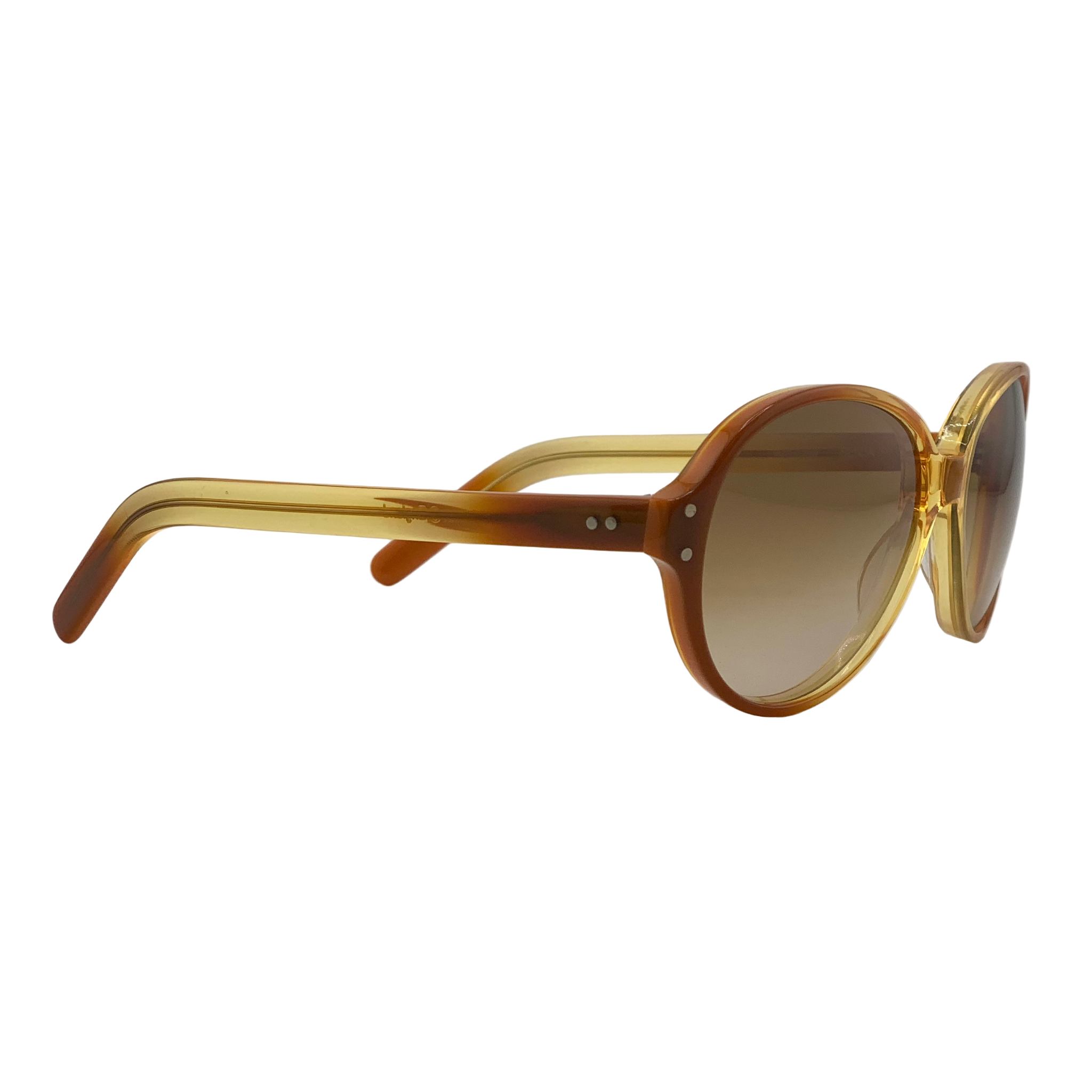 VINTAGE OLIVER GOLDSMITH ROUND SUNGLASSES FROM THE 1980'S