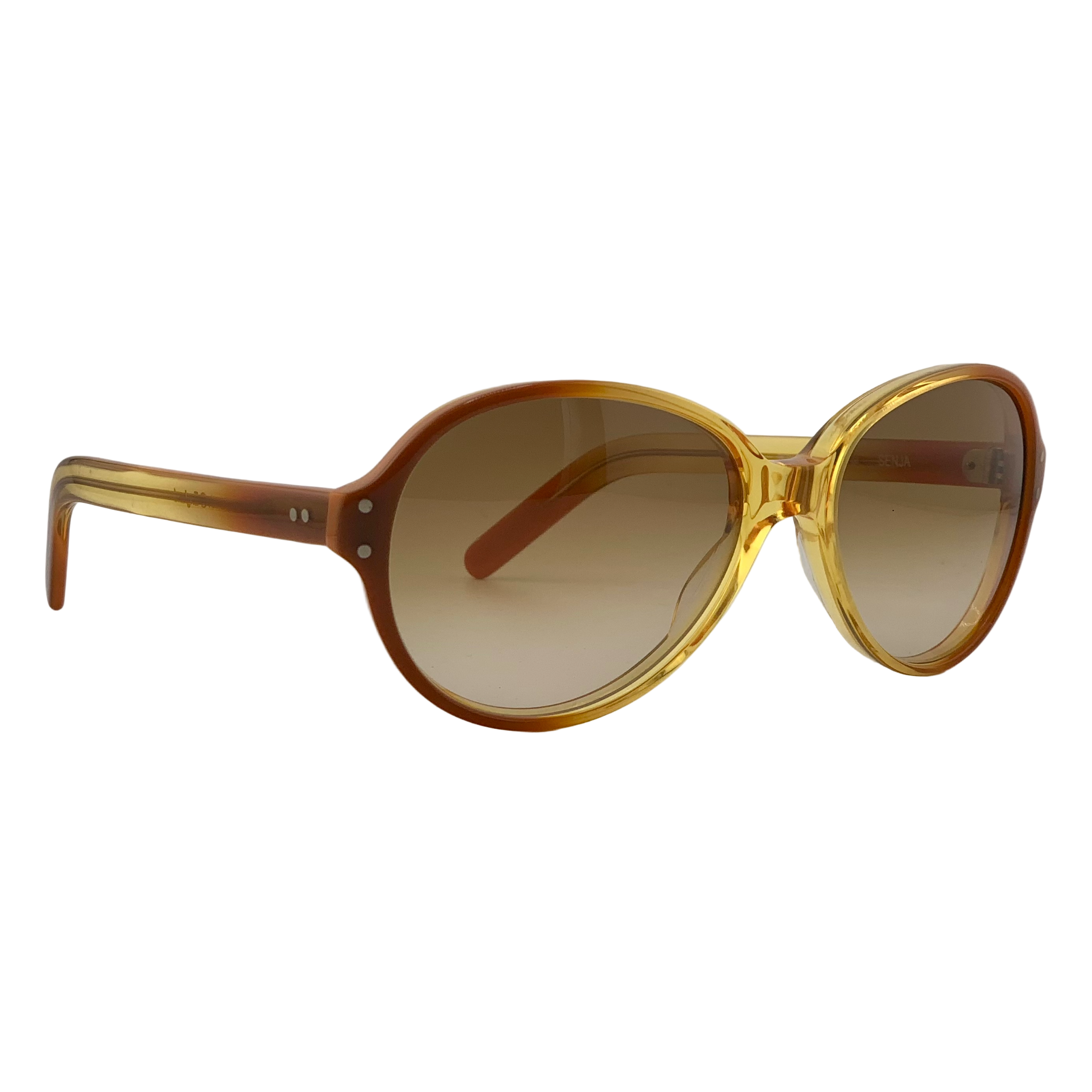 VINTAGE OLIVER GOLDSMITH ROUND SUNGLASSES FROM THE 1980'S