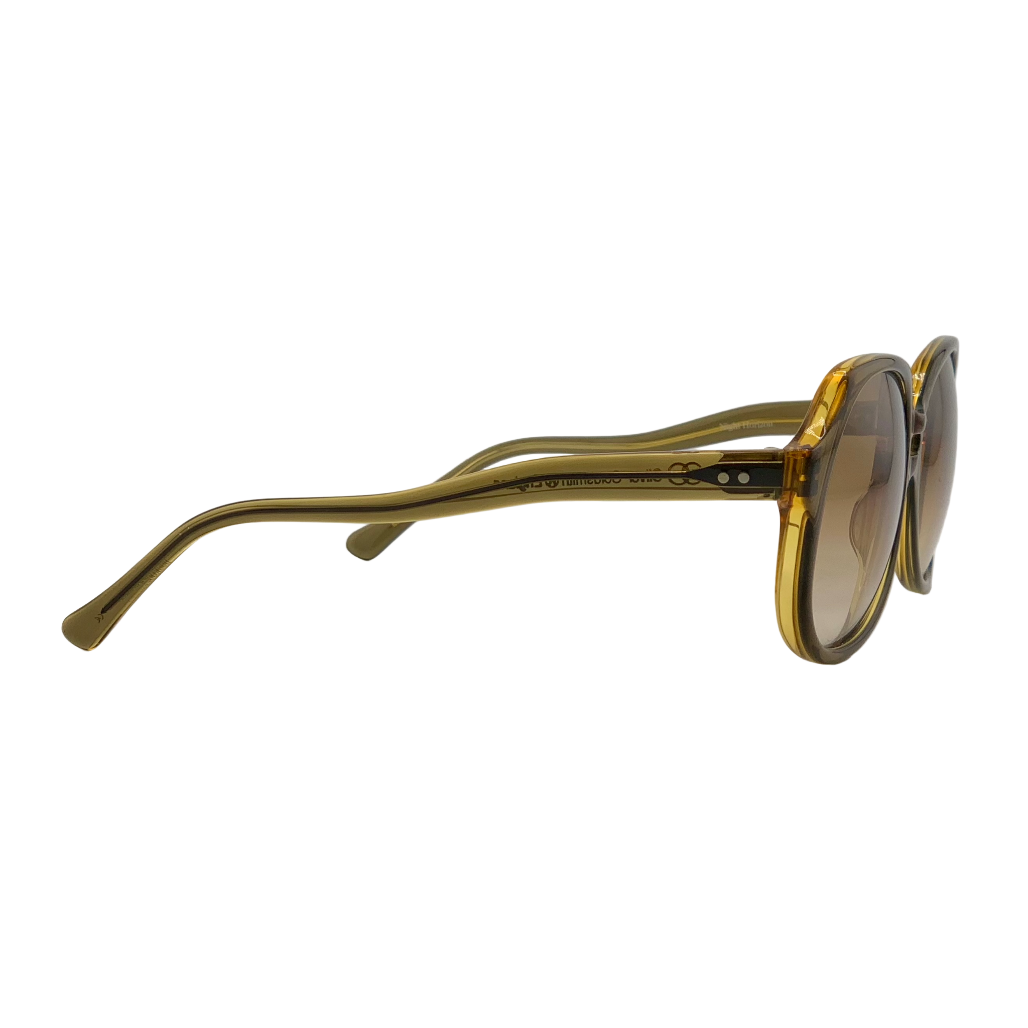VINTAGE OLIVER GOLDSMITH ROUND SUNGLASSES FROM THE 1980'S
