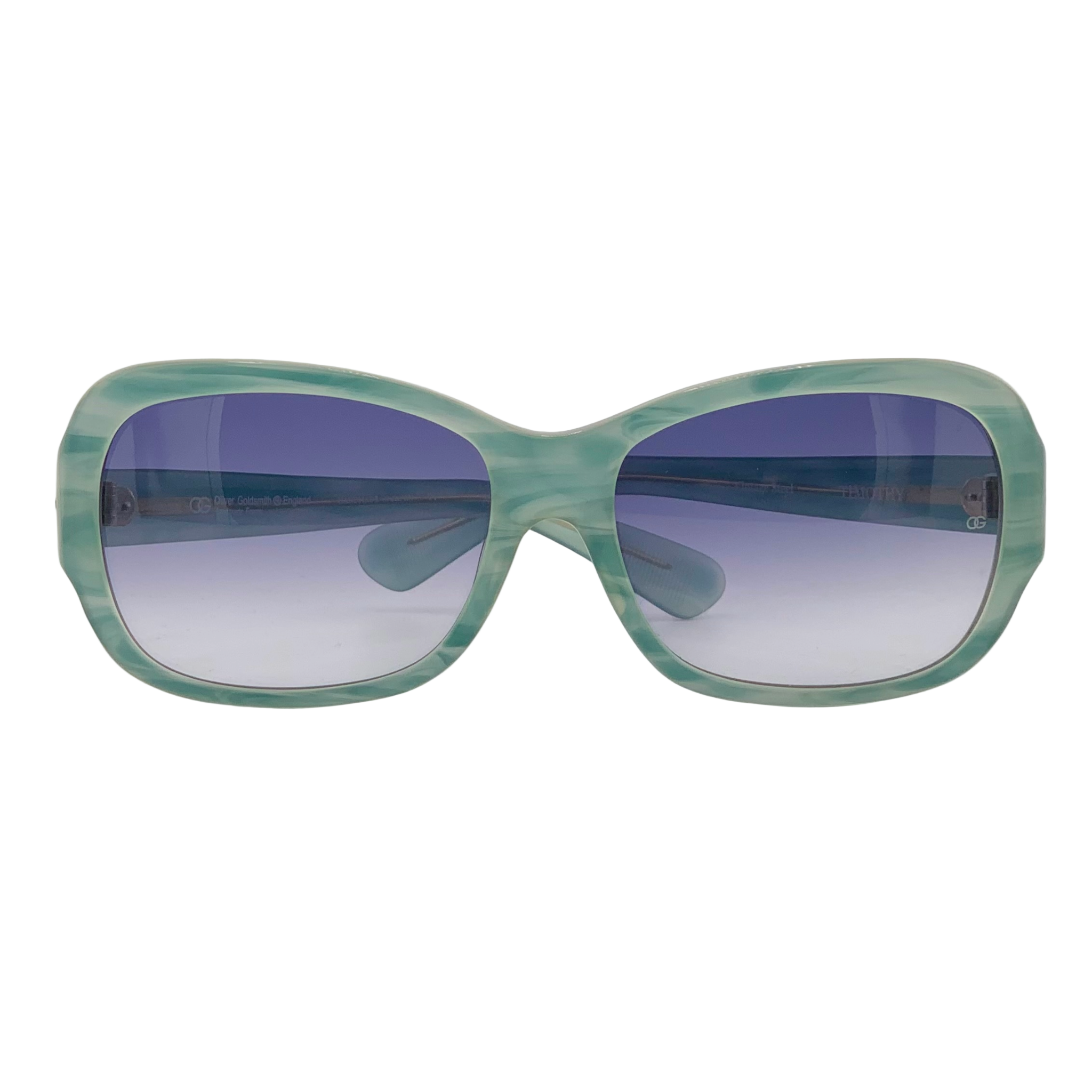 VINTAGE OLIVER GOLDSMITH OVAL SUNGLASSES FROM THE 1980'S