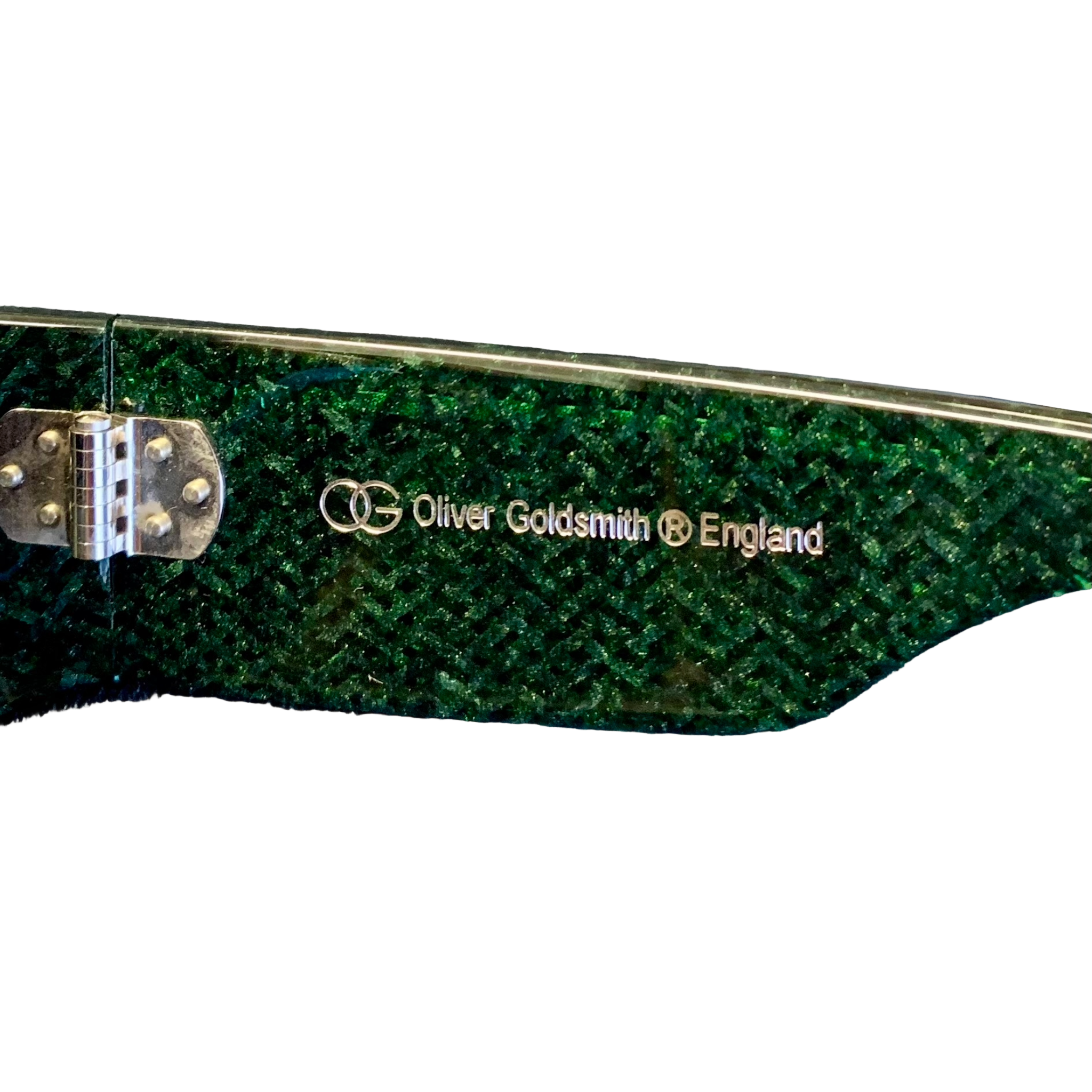 VINTAGE OLIVER GOLDSMITH OVAL SUNGLASSES FROM THE 1980'S