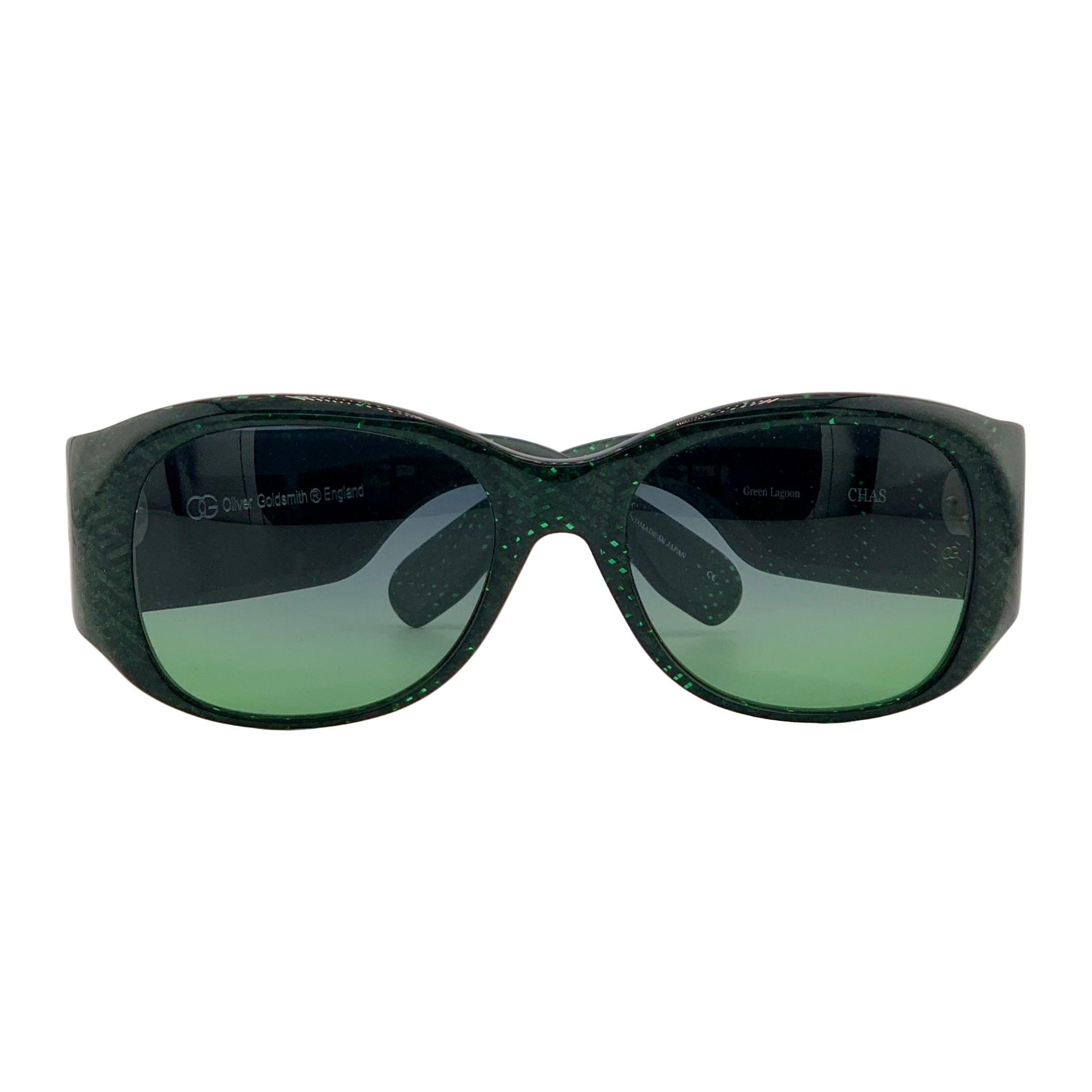 VINTAGE OLIVER GOLDSMITH OVAL SUNGLASSES FROM THE 1980'S