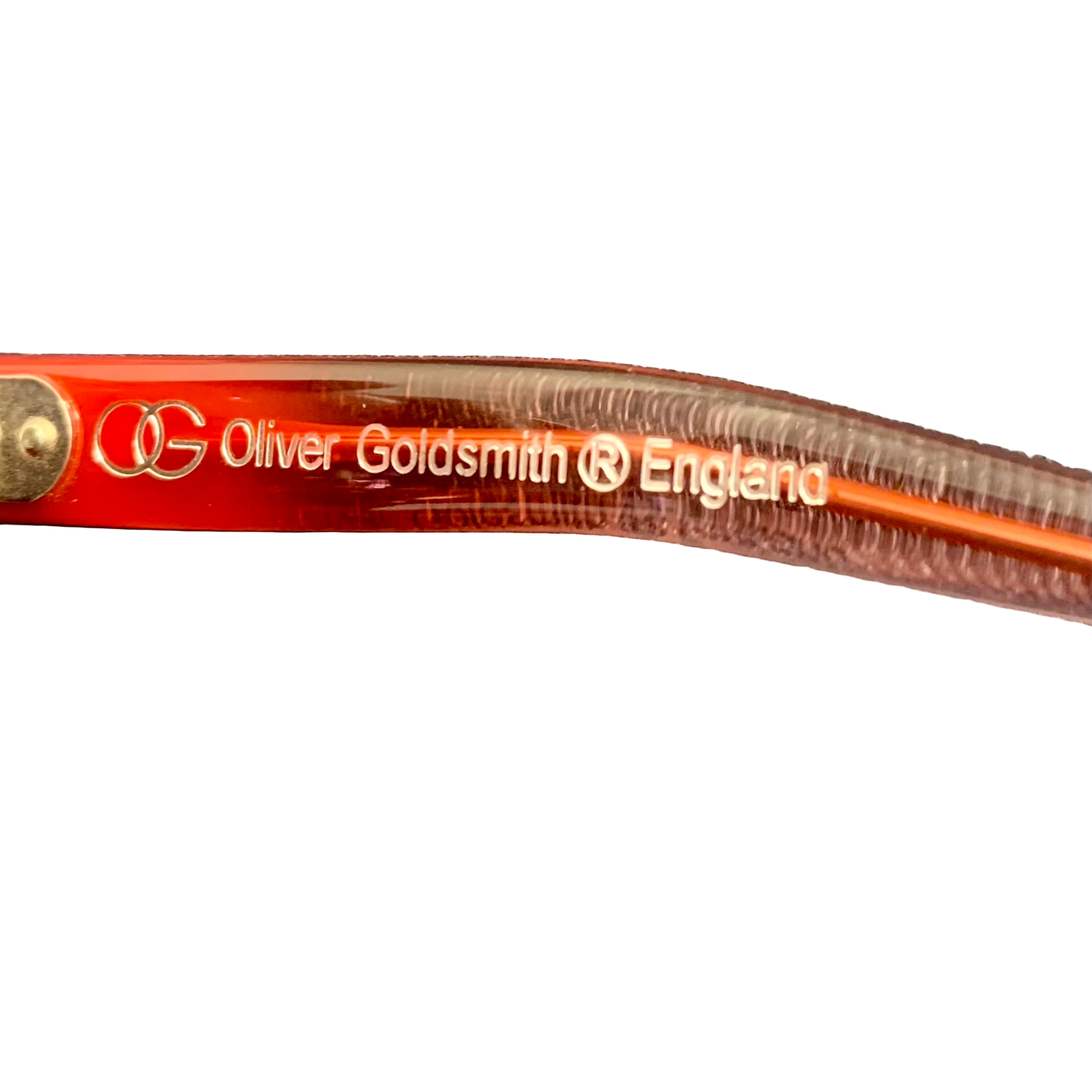 VINTAGE OLIVER GOLDSMITH ROUND SUNGLASSES FROM THE 1980'S