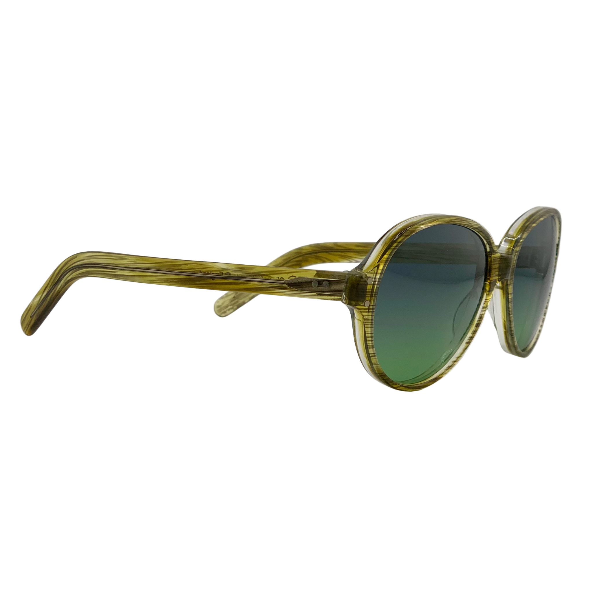 VINTAGE OLIVER GOLDSMITH ROUND SUNGLASSES FROM THE 1980'S
