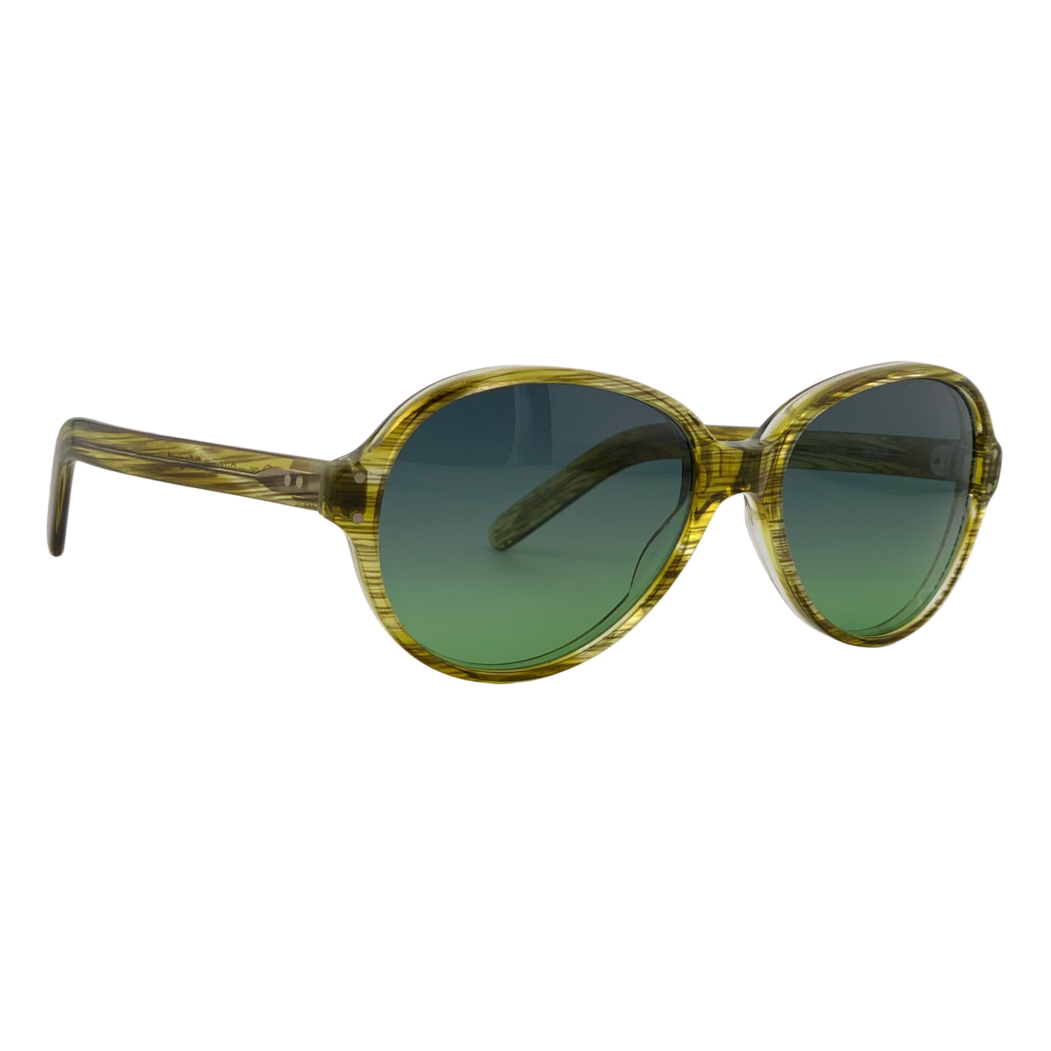 VINTAGE OLIVER GOLDSMITH ROUND SUNGLASSES FROM THE 1980'S