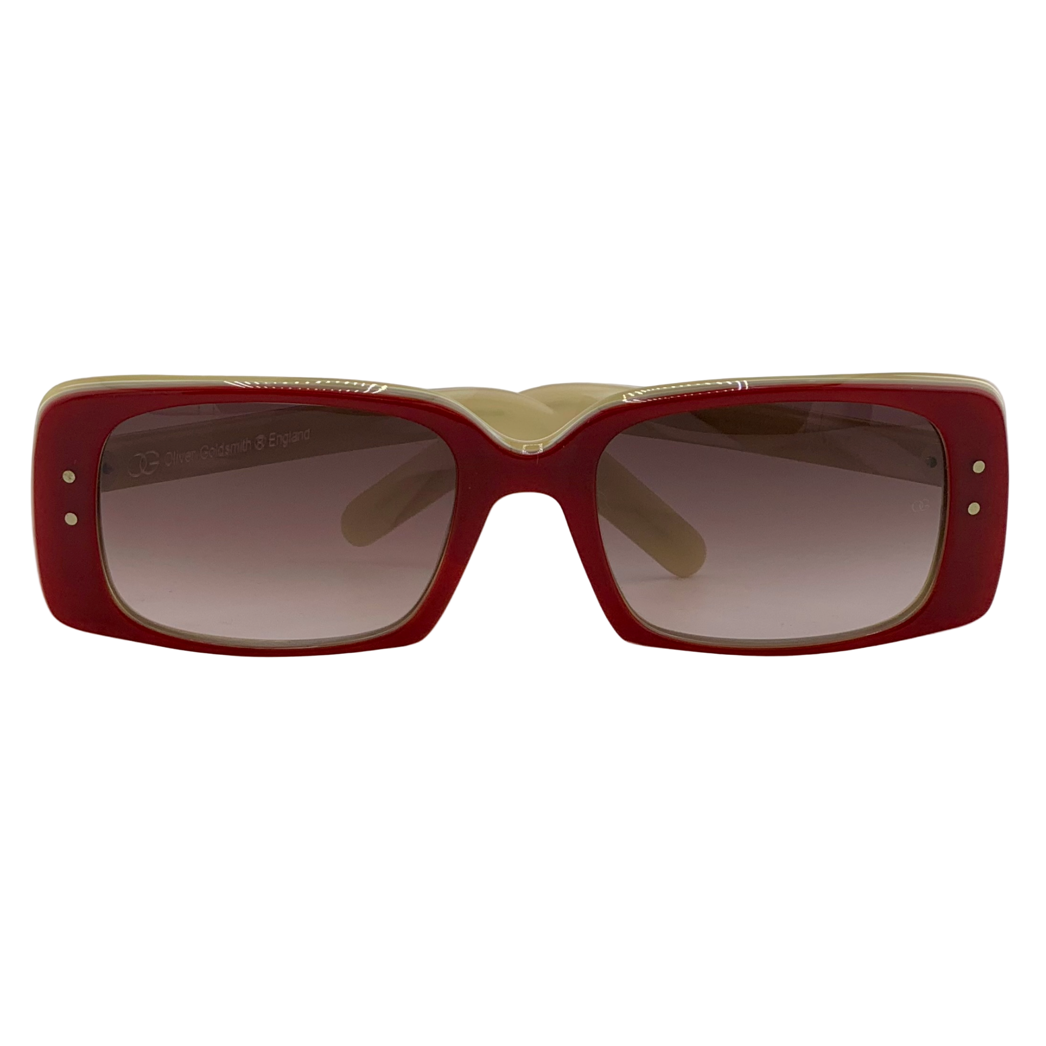 VINTAGE OLIVER GOLDSMITH RECTANGLE SUNGLASSES FROM THE 1980'S