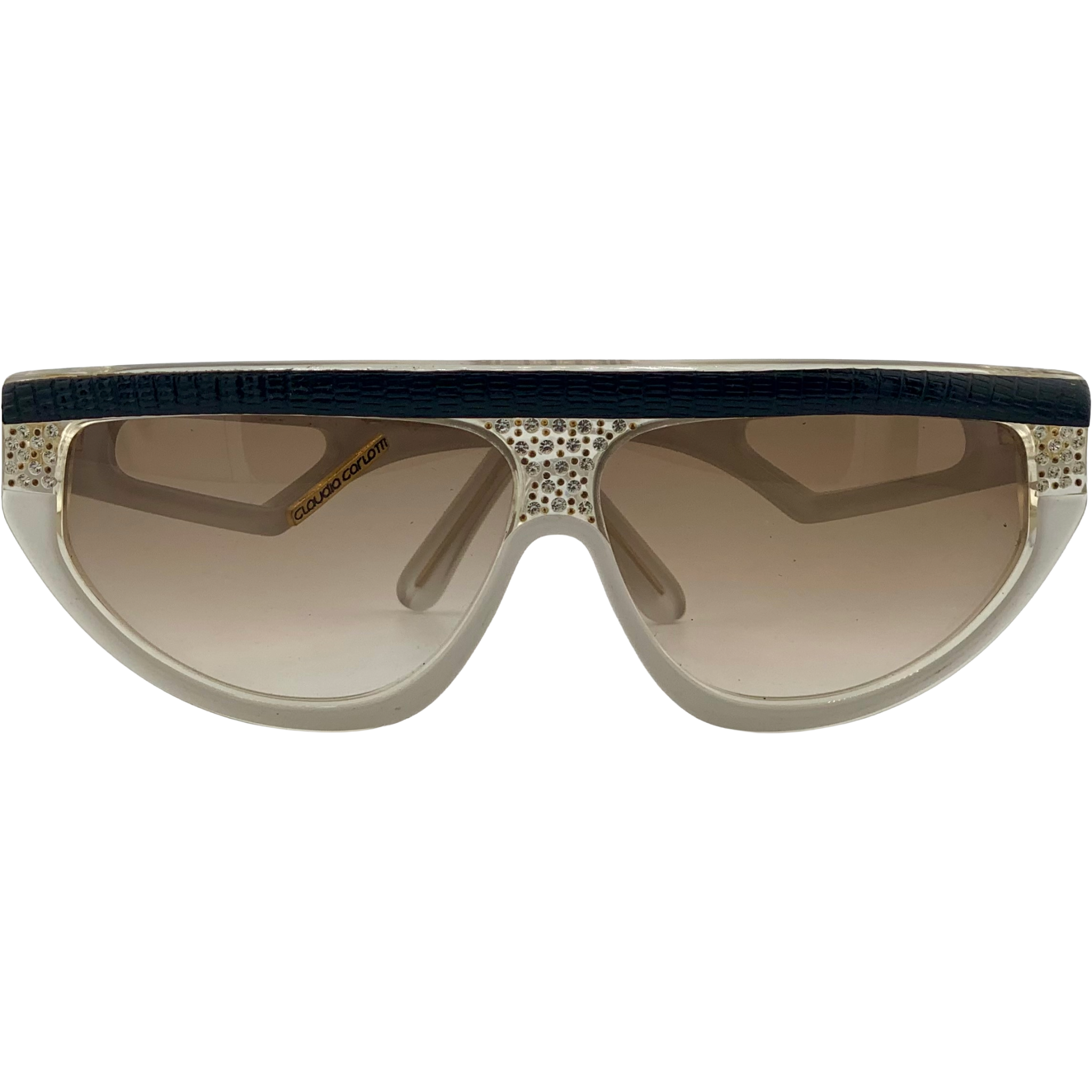 VINTAGE CLAUDIA CARLOTTI OVAL SUNGLASSES FROM THE 1980'S