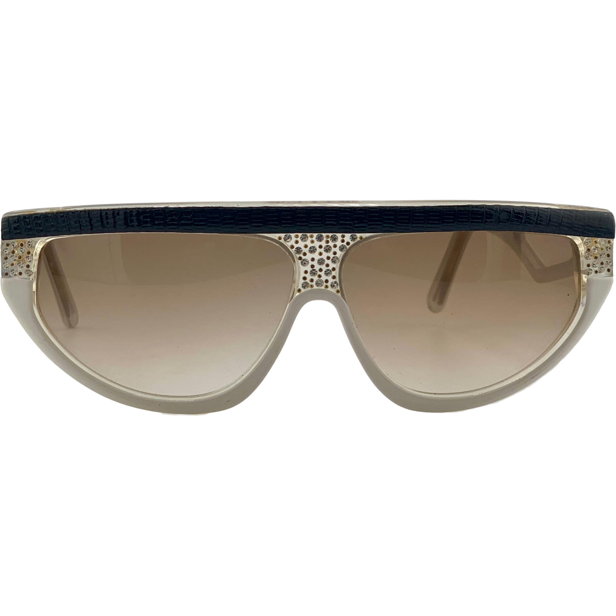 VINTAGE CLAUDIA CARLOTTI OVAL SUNGLASSES FROM THE 1980'S