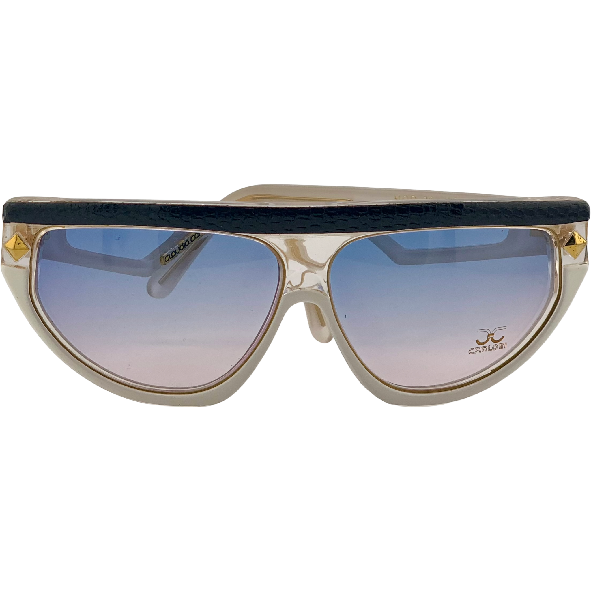 VINTAGE CLAUDIA CARLOTTI OVAL SUNGLASSES FROM THE 1980'S