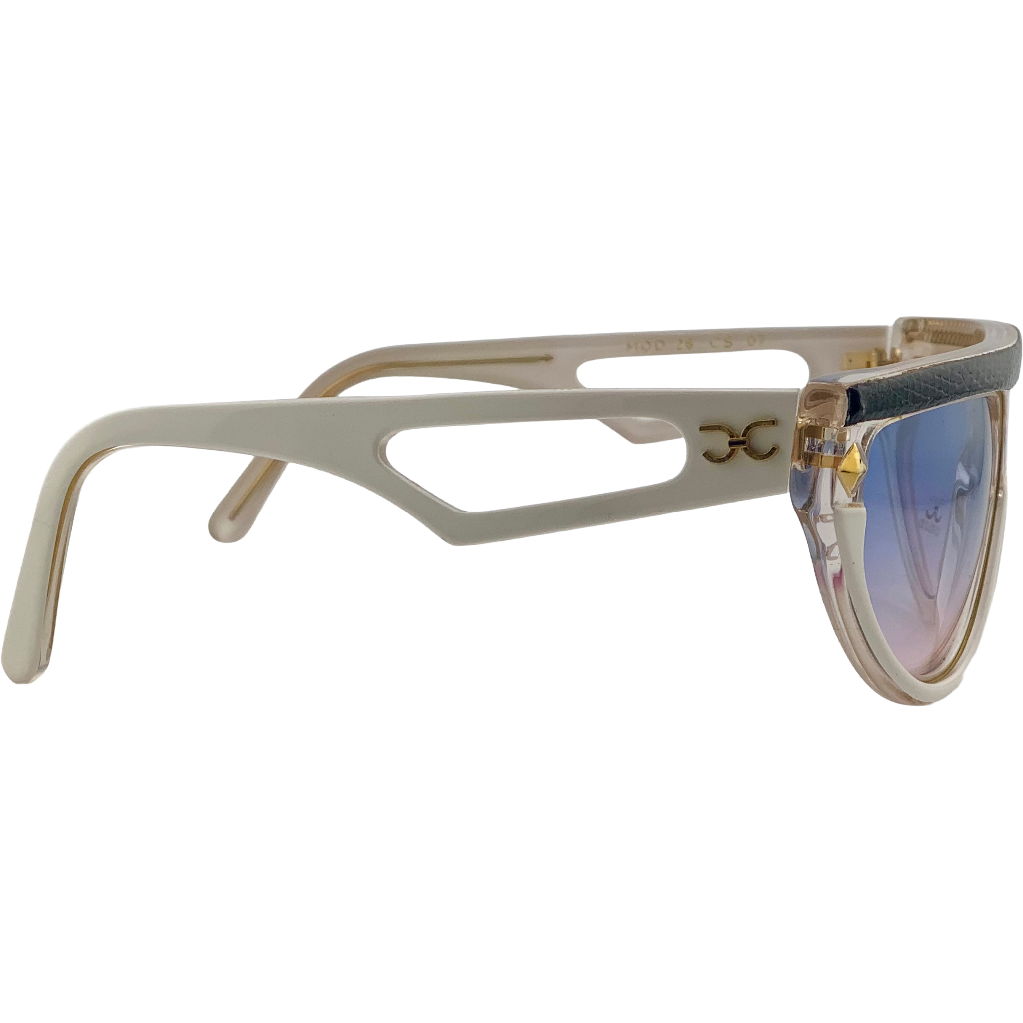 VINTAGE CLAUDIA CARLOTTI OVAL SUNGLASSES FROM THE 1980'S