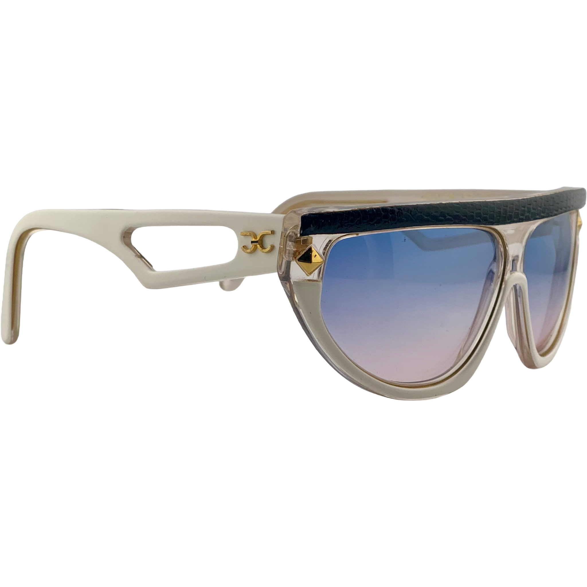 VINTAGE CLAUDIA CARLOTTI OVAL SUNGLASSES FROM THE 1980'S