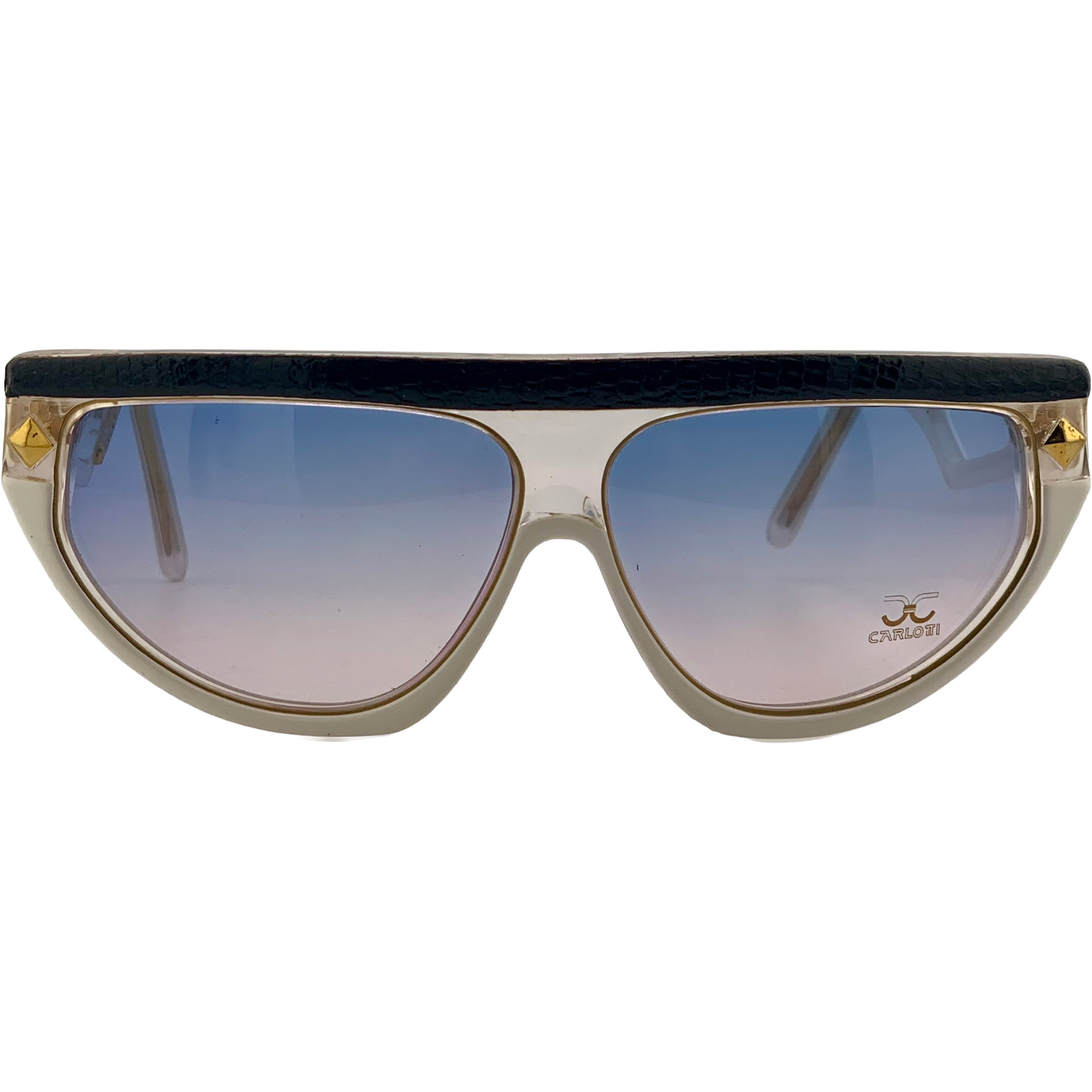 VINTAGE CLAUDIA CARLOTTI OVAL SUNGLASSES FROM THE 1980'S