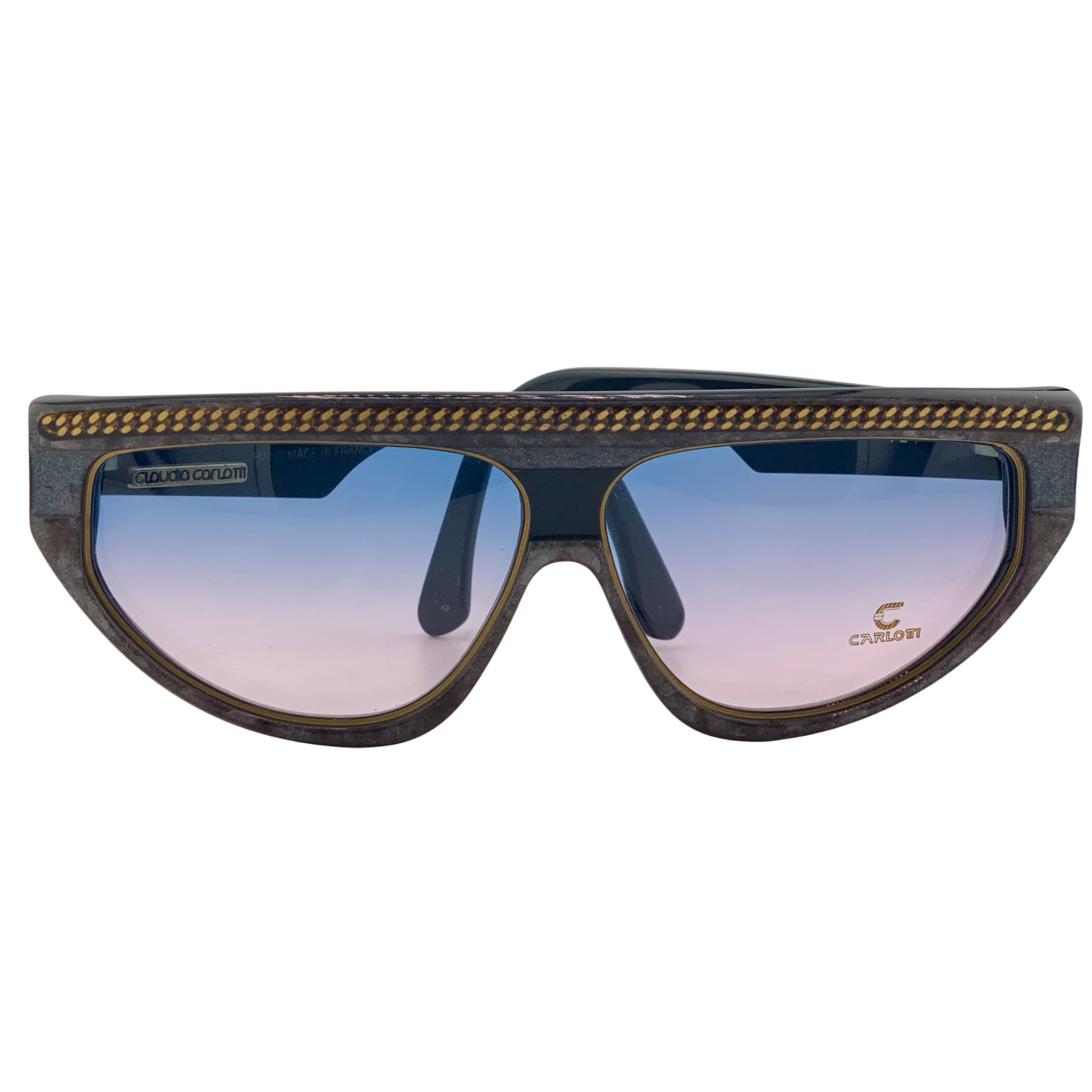 VINTAGE CLAUDIA CARLOTTI OVAL SUNGLASSES FROM THE 1980'S