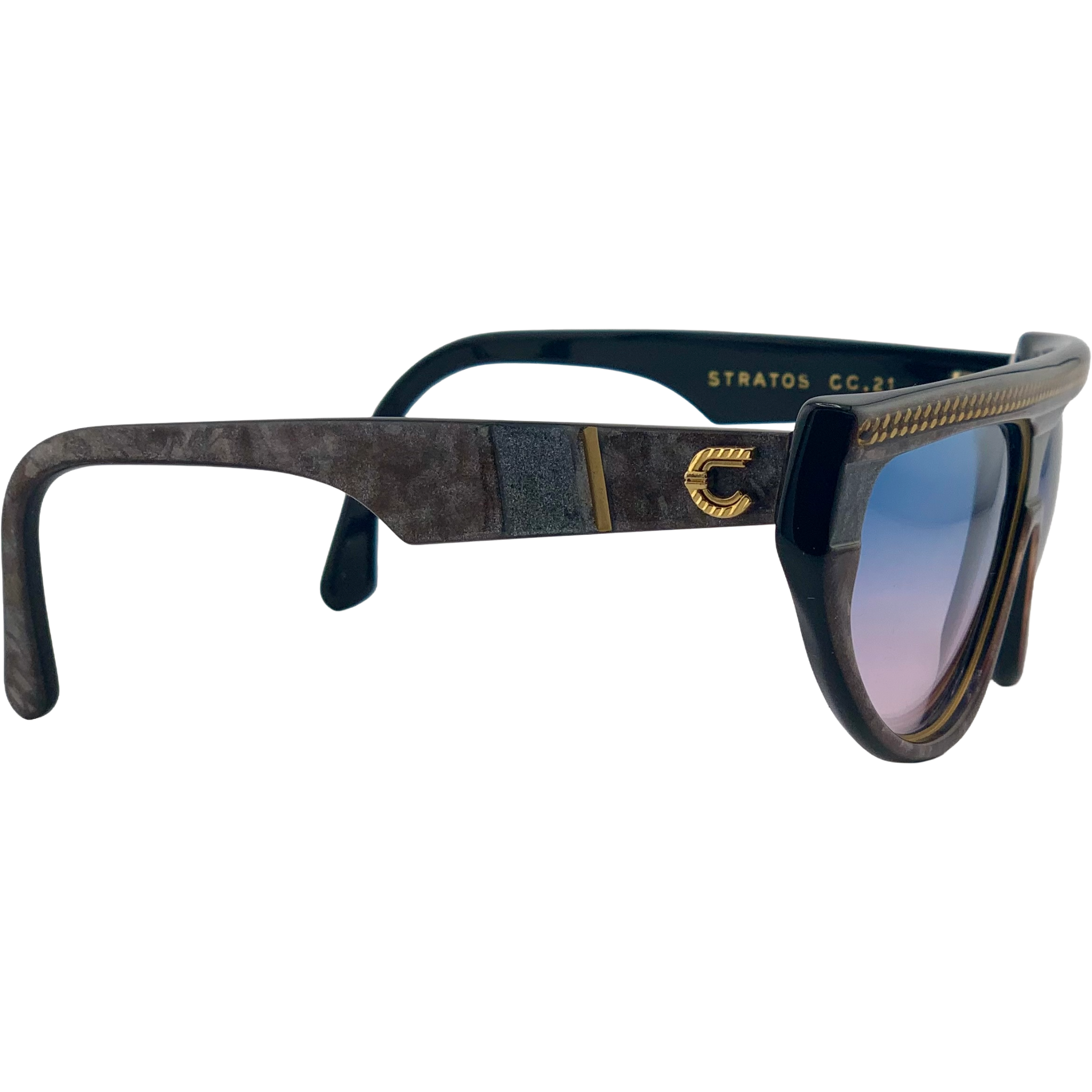 VINTAGE CLAUDIA CARLOTTI OVAL SUNGLASSES FROM THE 1980'S