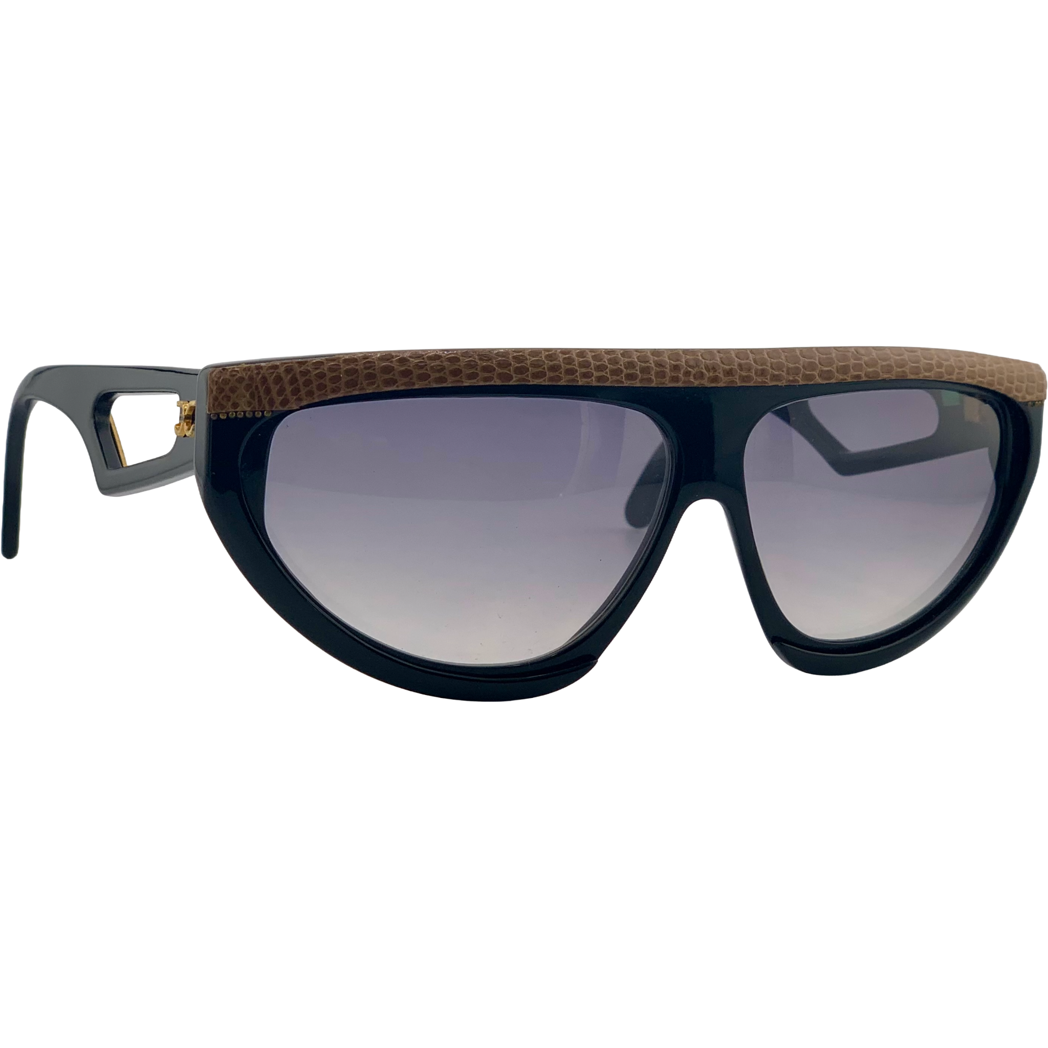 VINTAGE CLAUDIA CARLOTTI OVAL SUNGLASSES FROM THE 1980'S