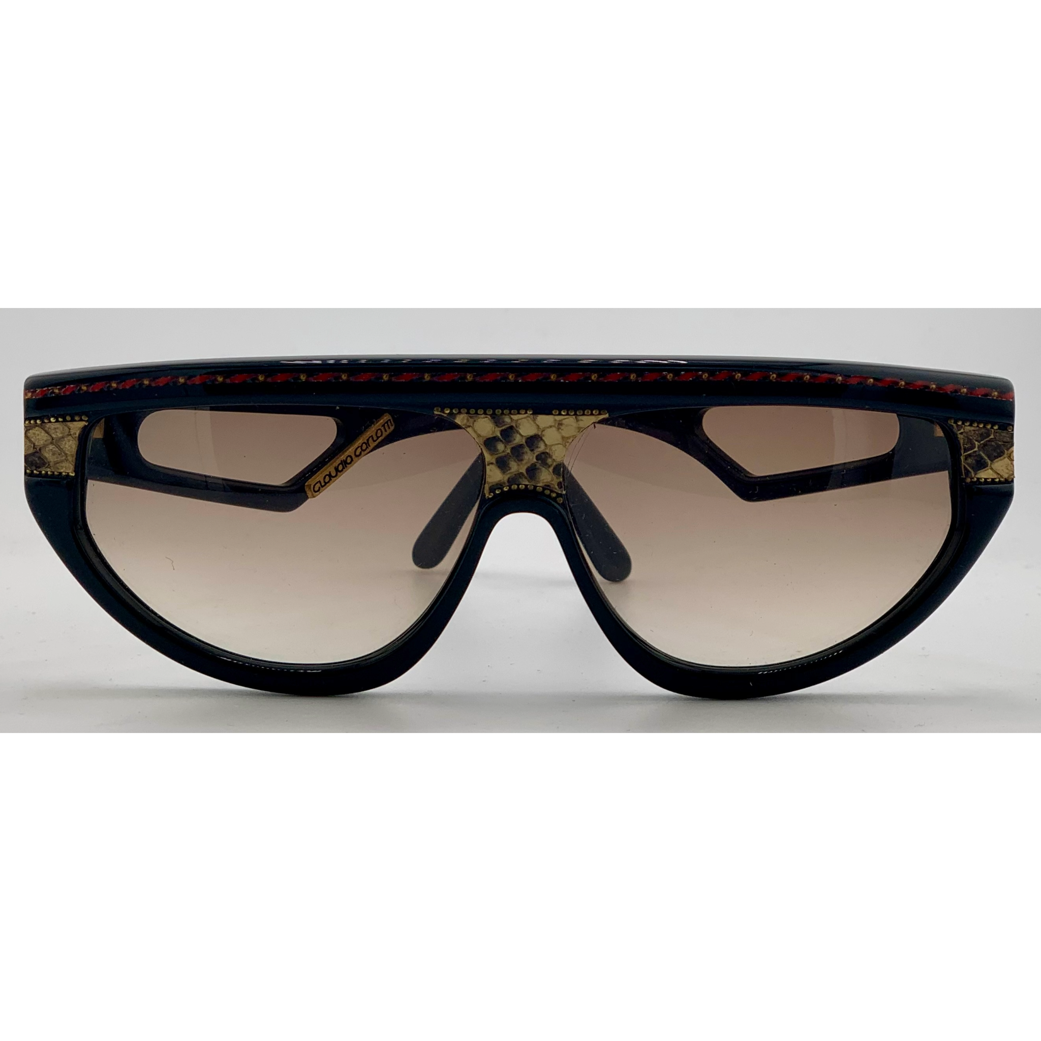 VINTAGE CLAUDIA CARLOTTI OVAL SUNGLASSES FROM THE 1980'S