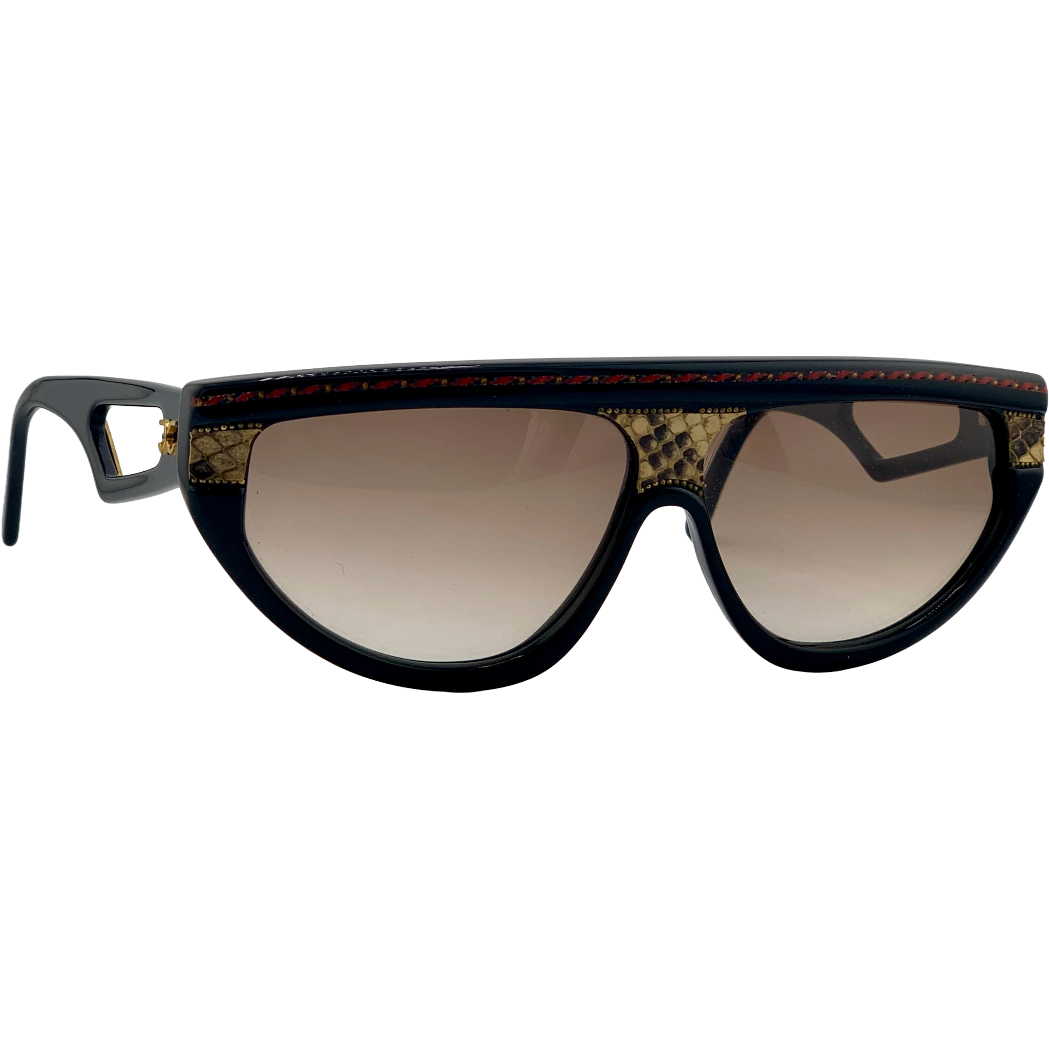 VINTAGE CLAUDIA CARLOTTI OVAL SUNGLASSES FROM THE 1980'S