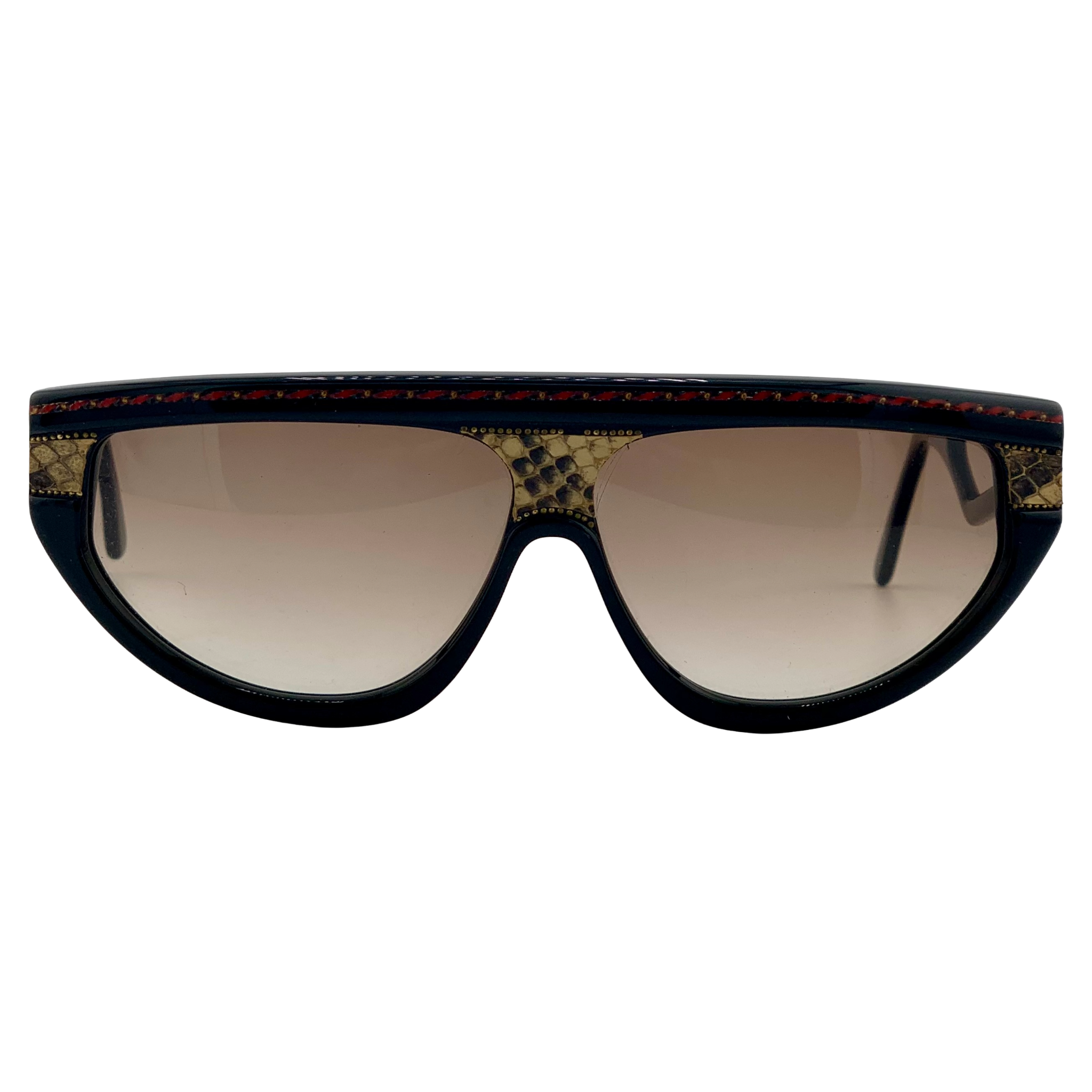 VINTAGE CLAUDIA CARLOTTI OVAL SUNGLASSES FROM THE 1980'S