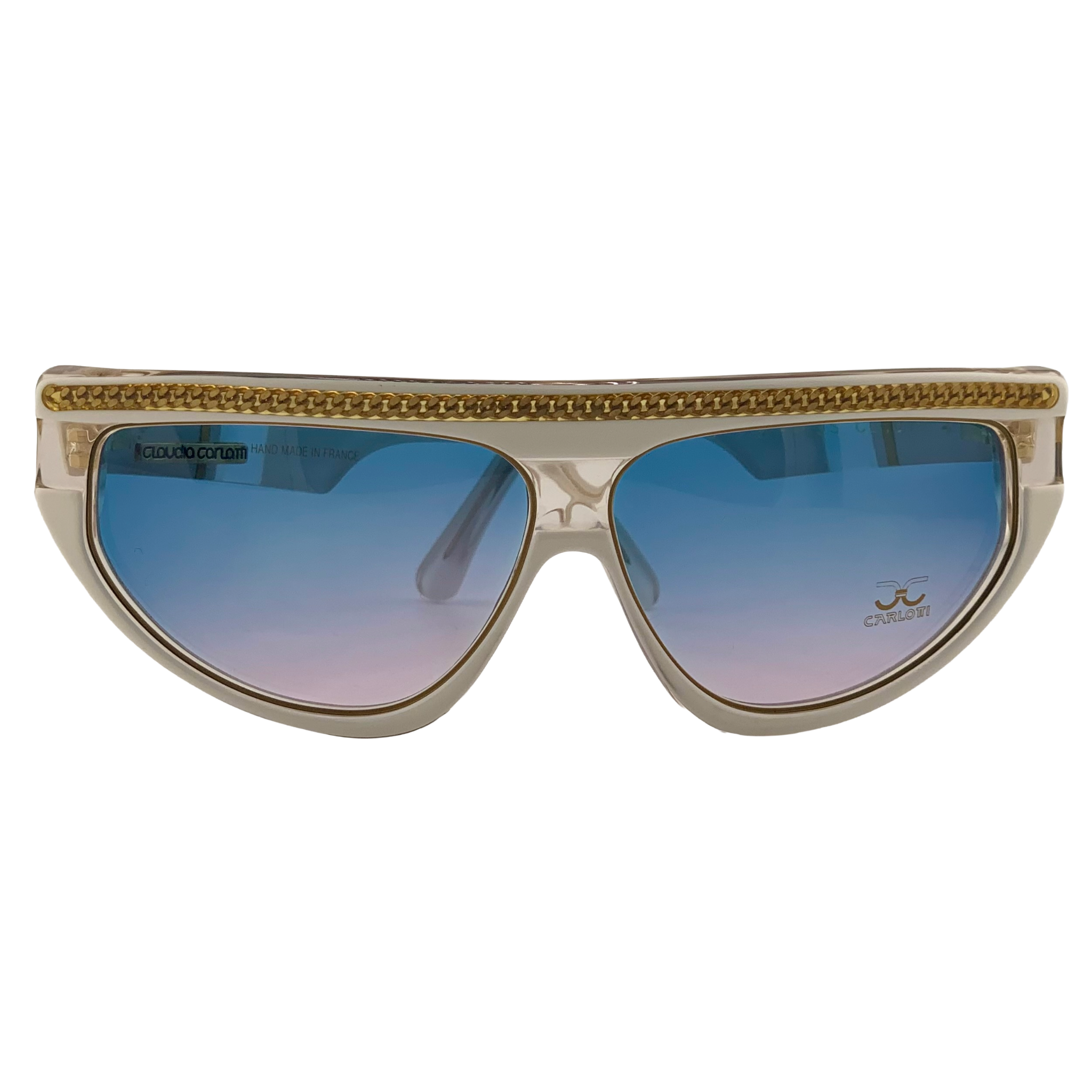 VINTAGE CLAUDIA CARLOTTI OVAL SUNGLASSES FROM THE 1980'S