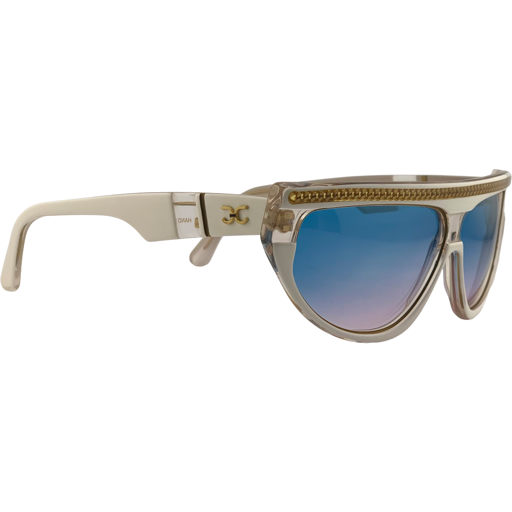 VINTAGE CLAUDIA CARLOTTI OVAL SUNGLASSES FROM THE 1980'S