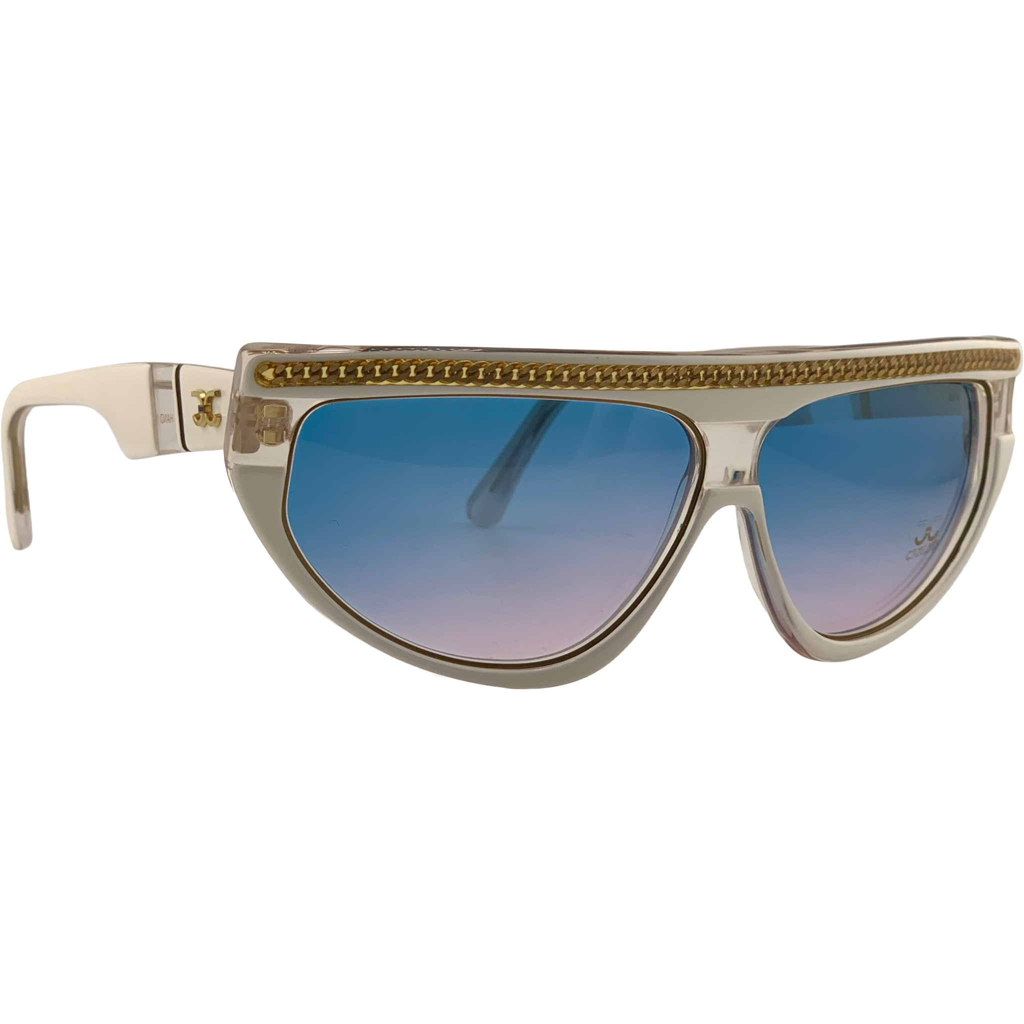 VINTAGE CLAUDIA CARLOTTI OVAL SUNGLASSES FROM THE 1980'S