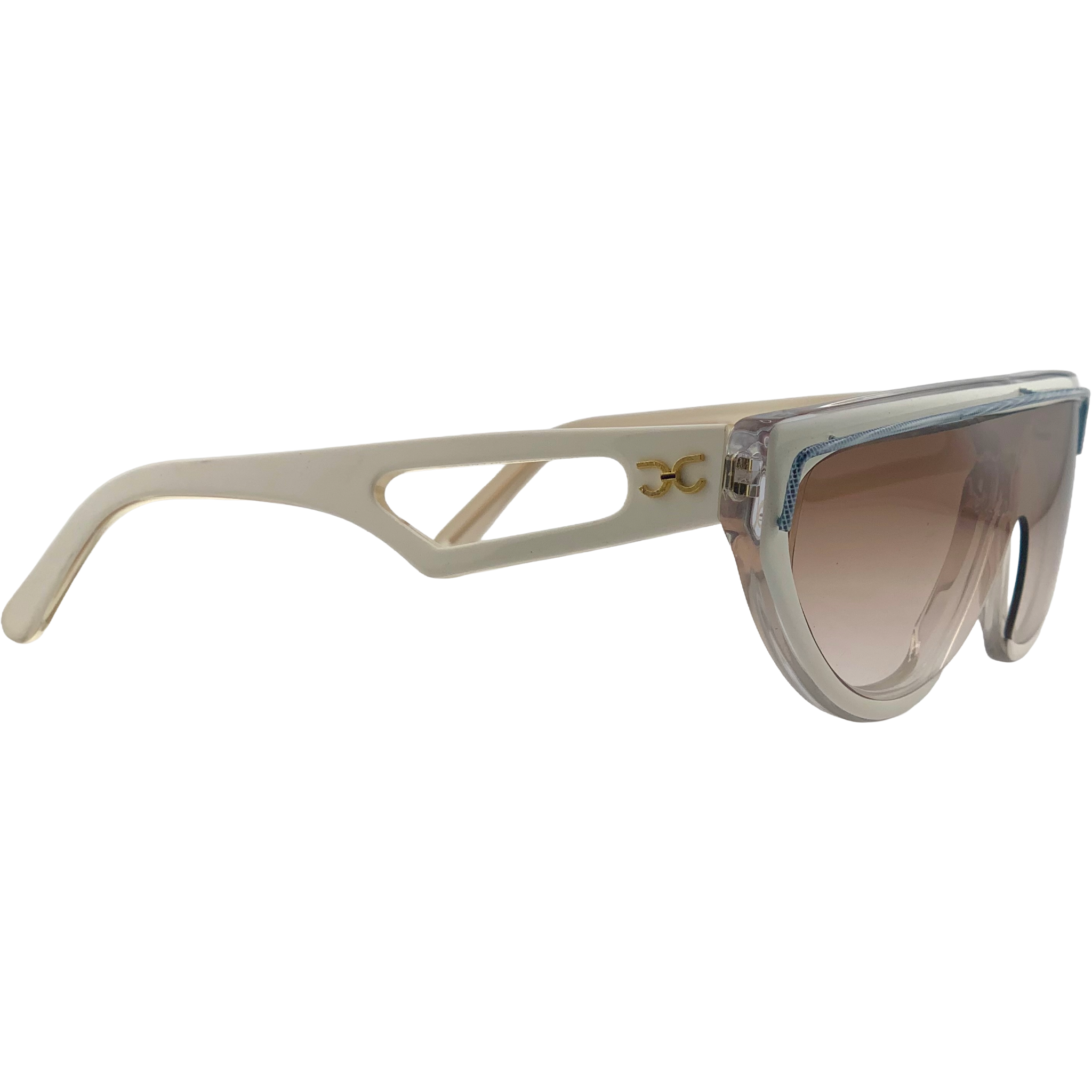 VINTAGE CLAUDIA CARLOTTI OVAL SUNGLASSES FROM THE 1980'S