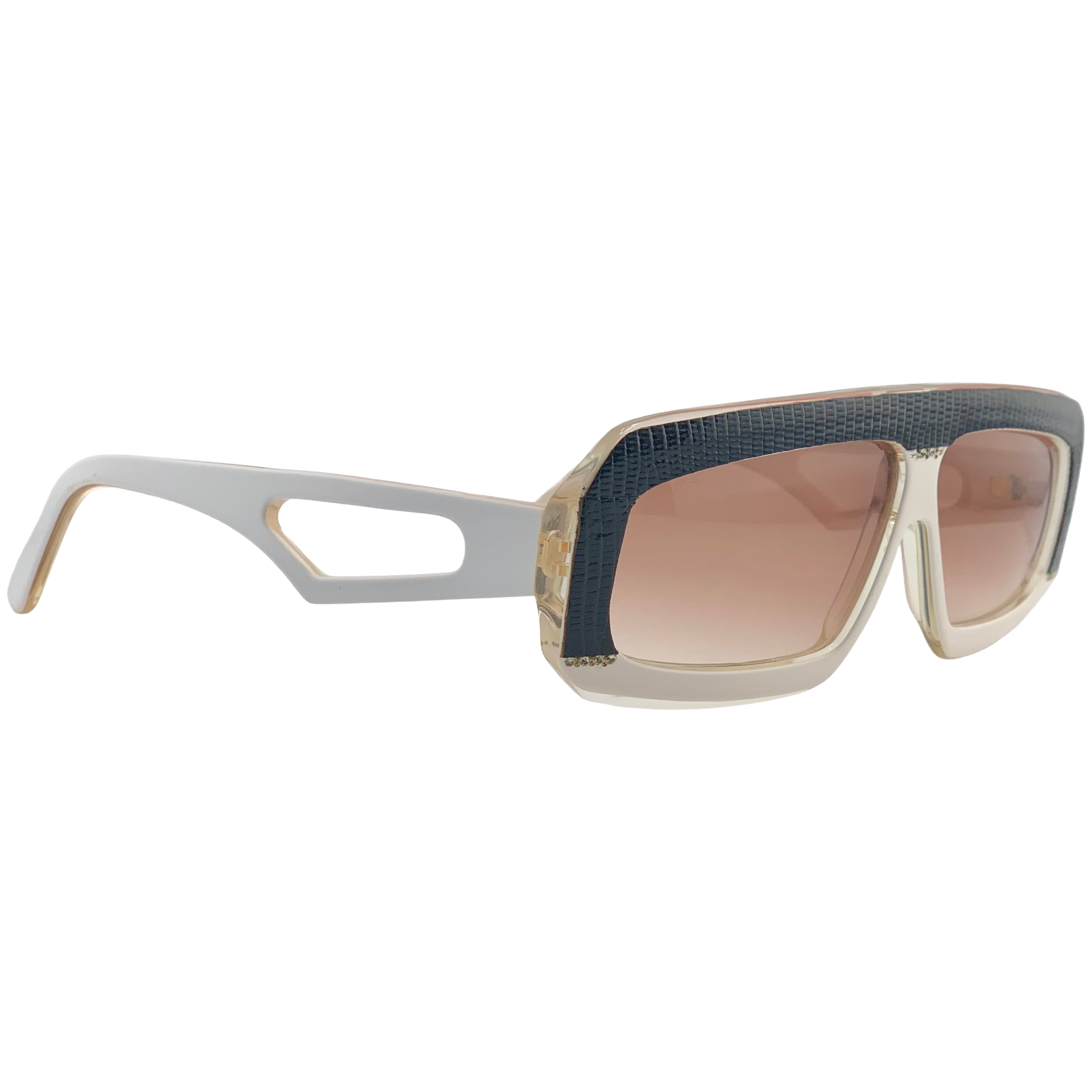 VINTAGE CLAUDIA CARLOTTI RECTANGLE SUNGLASSES FROM THE 1980'S