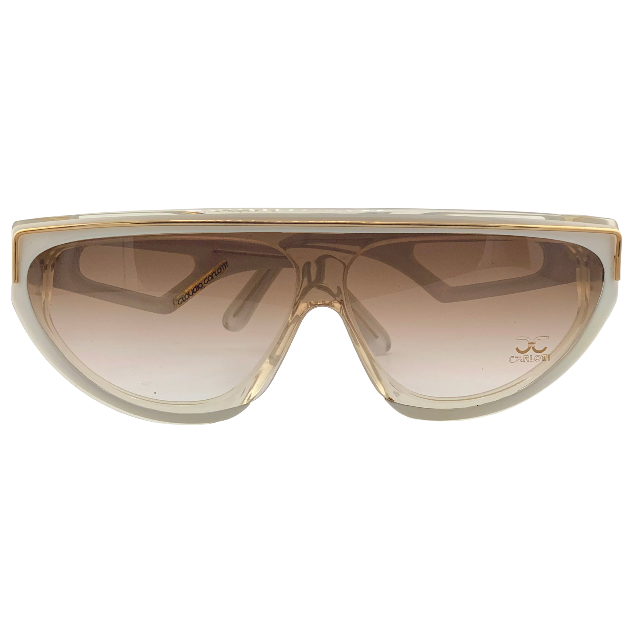 VINTAGE CLAUDIA CARLOTTI OVAL SUNGLASSES FROM THE 1980'S