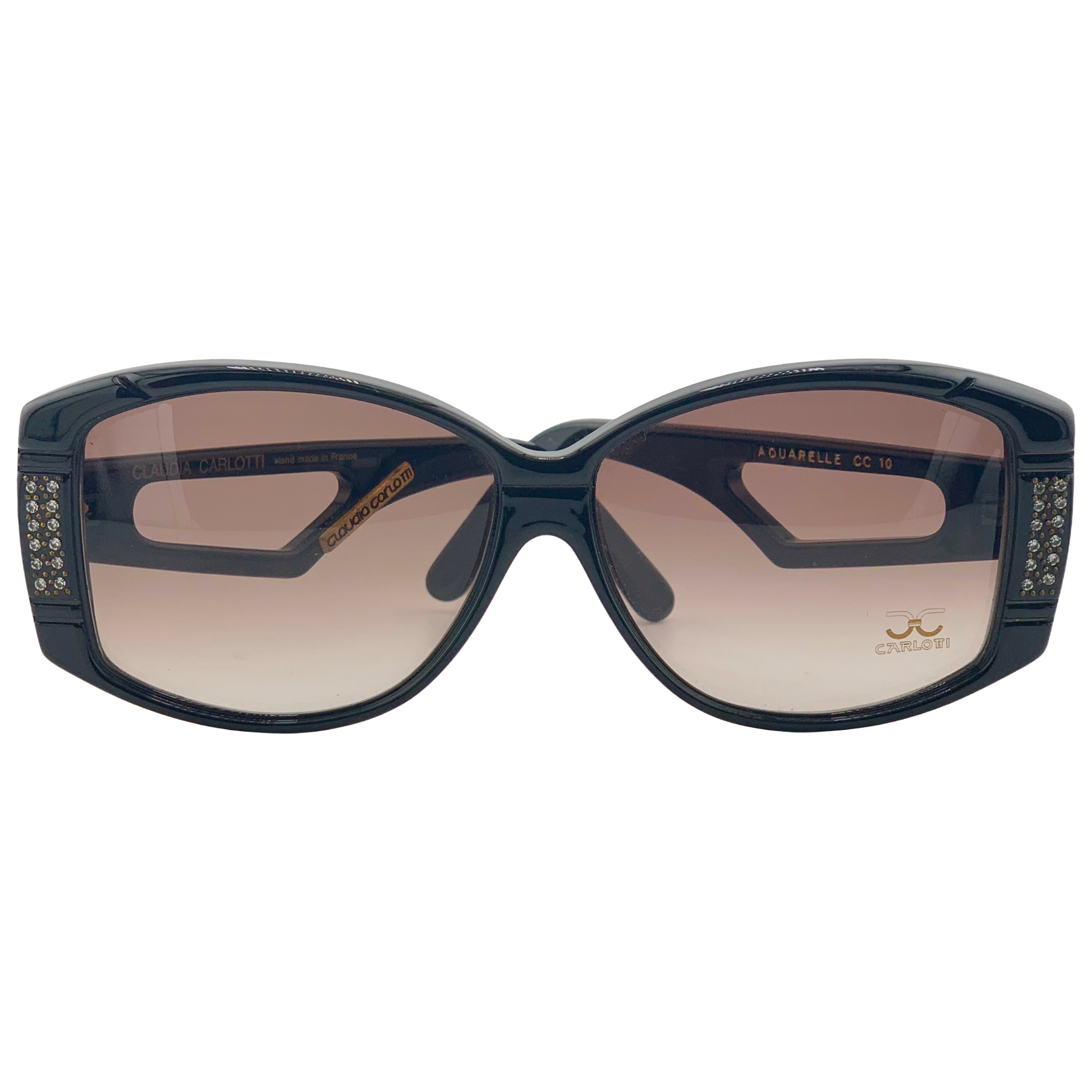 VINTAGE CLAUDIA CARLOTTI RECTANGLE SUNGLASSES FROM THE 1980'S