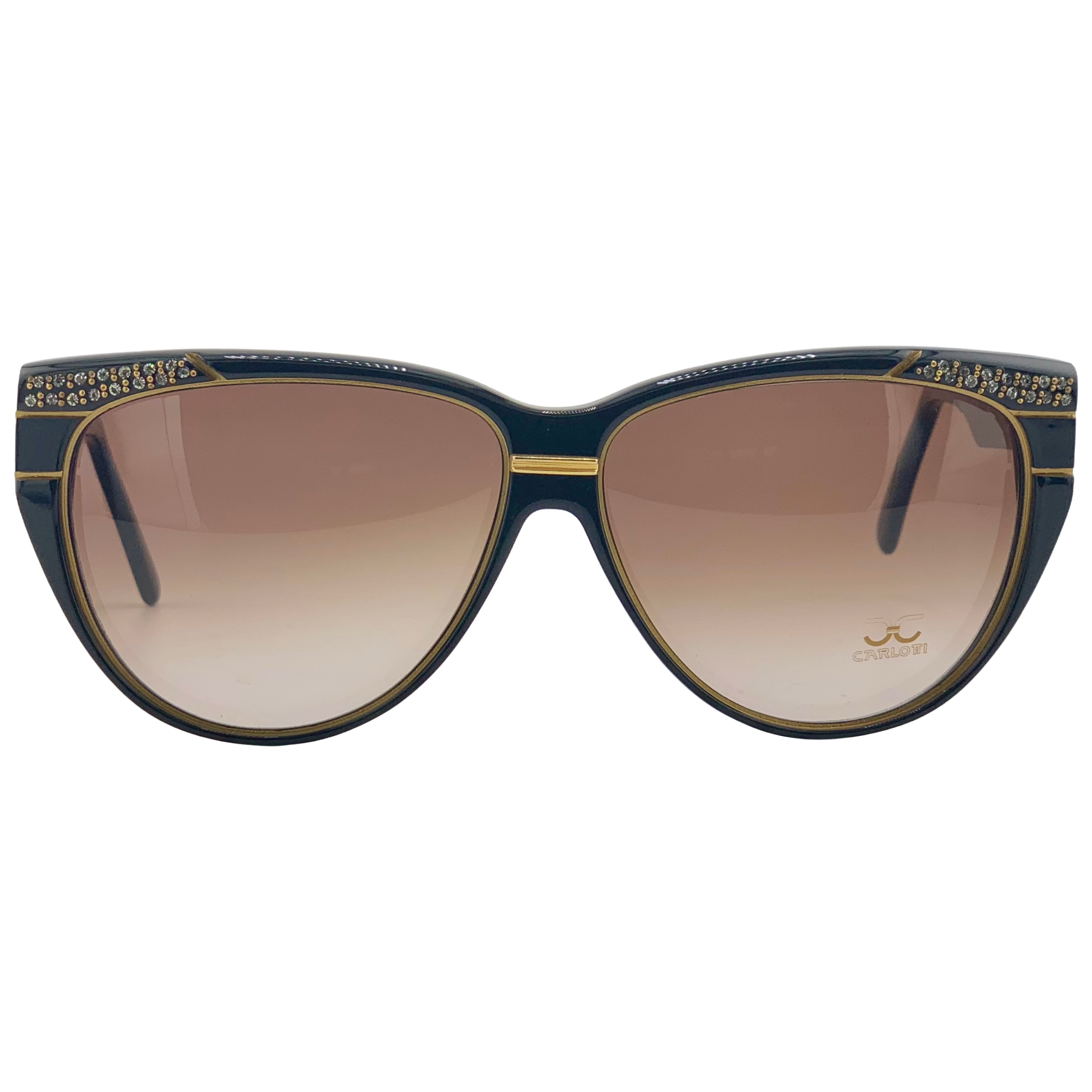 VINTAGE CLAUDIA CARLOTTI CAT EYE SUNGLASSES FROM THE 1980'S