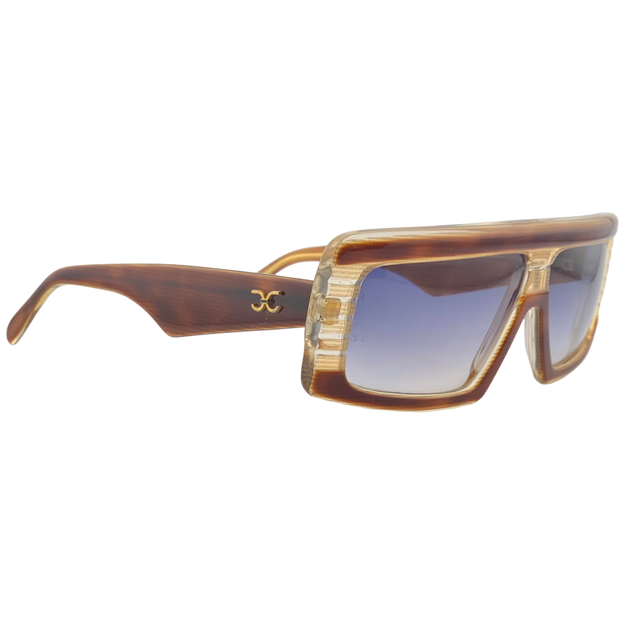 VINTAGE CLAUDIA CARLOTTI RECTANGLE SUNGLASSES FROM THE 1980'S