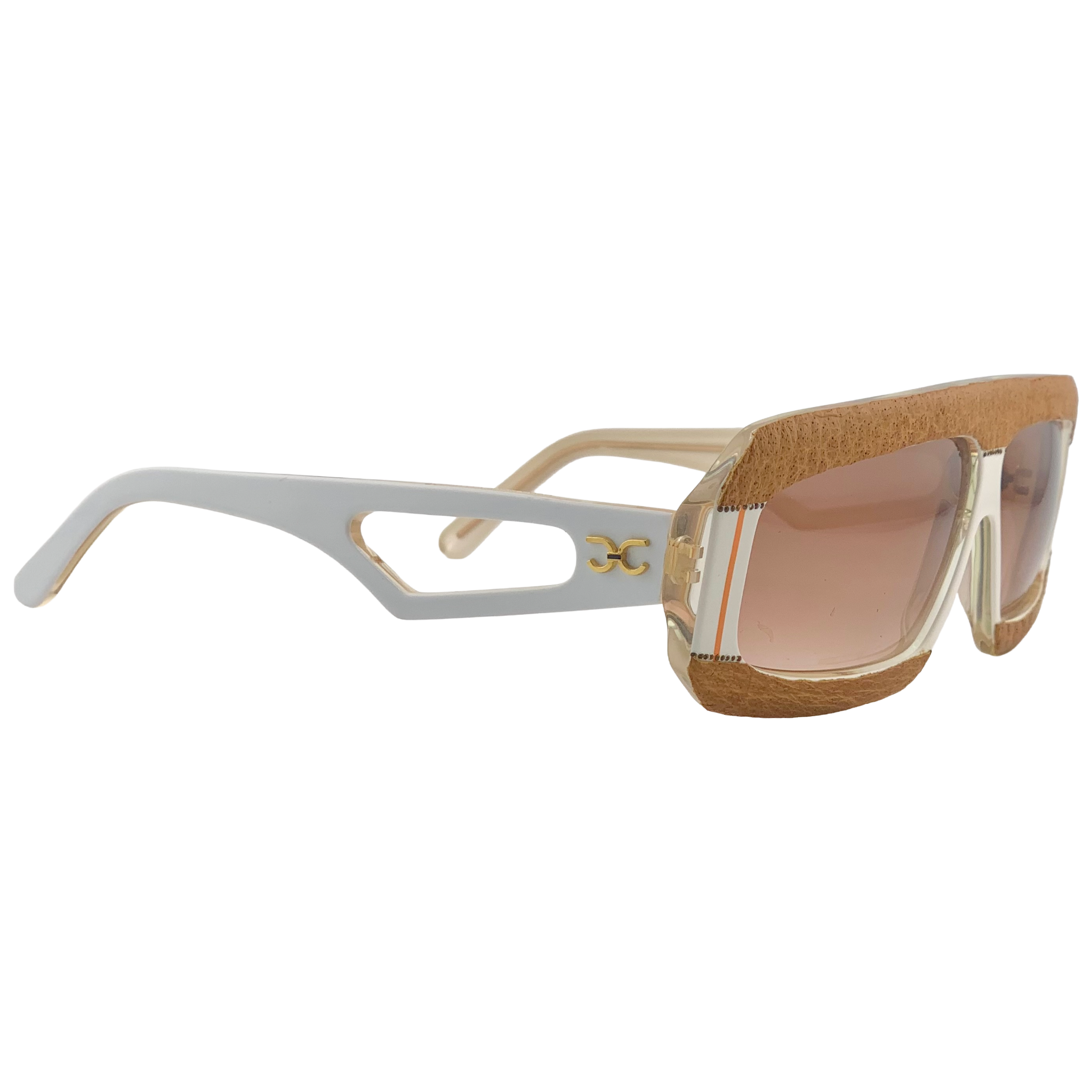 VINTAGE CLAUDIA CARLOTTI RECTANGLE SUNGLASSES FROM THE 1980'S