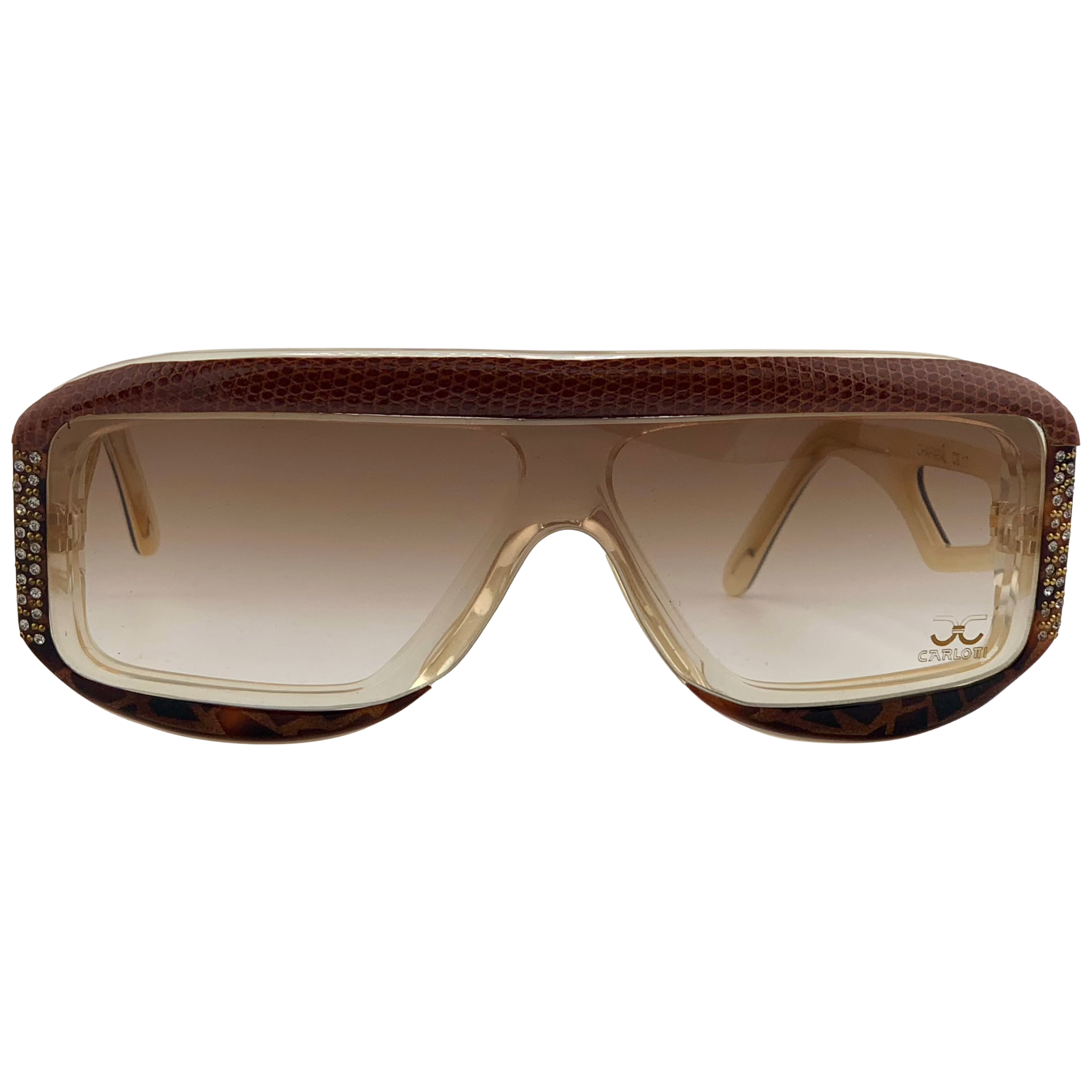 VINTAGE CLAUDIA CARLOTTI RECTANGLE SUNGLASSES FROM THE 1980'S