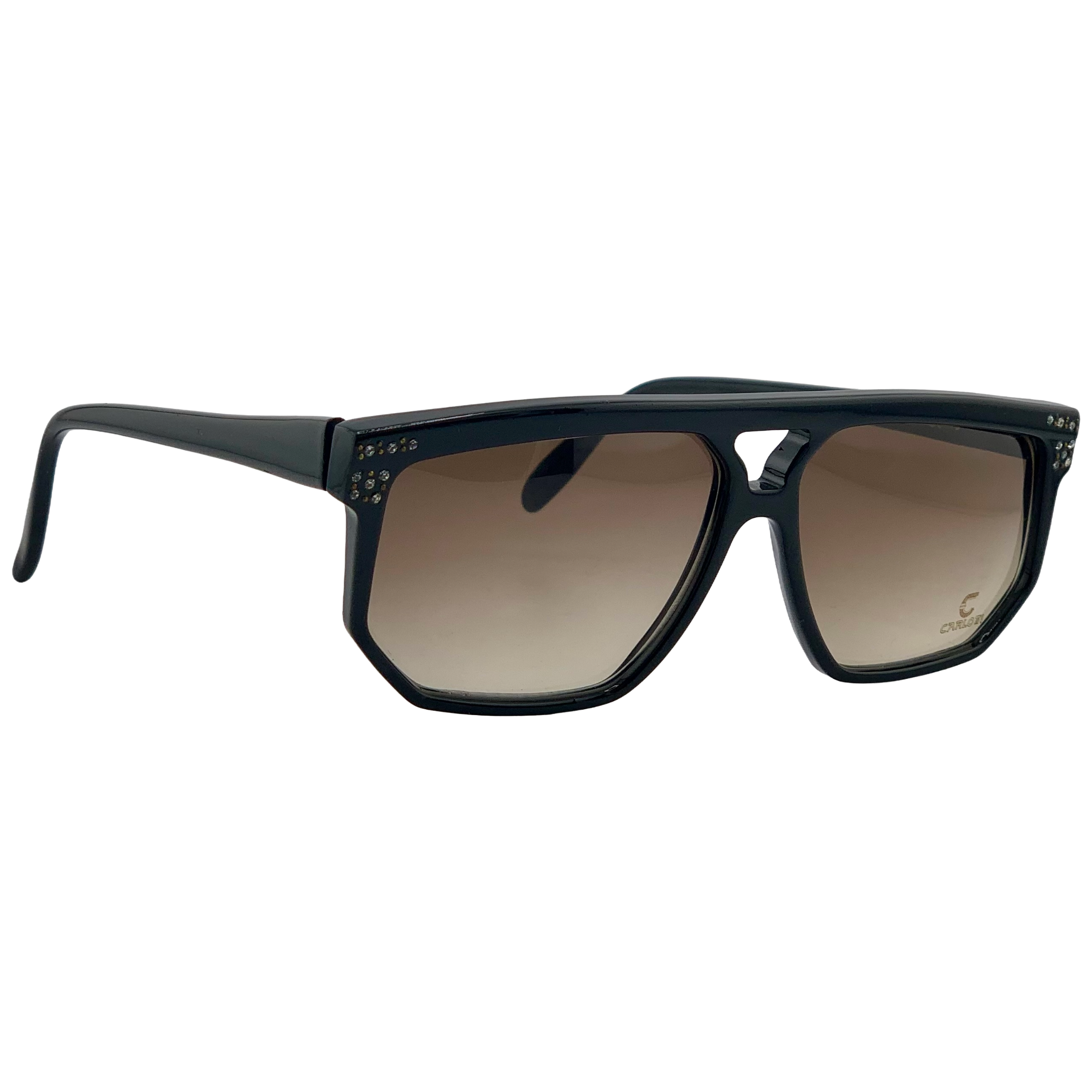 VINTAGE CLAUDIA CARLOTTI SQUARE SUNGLASSES FROM THE 1980'S