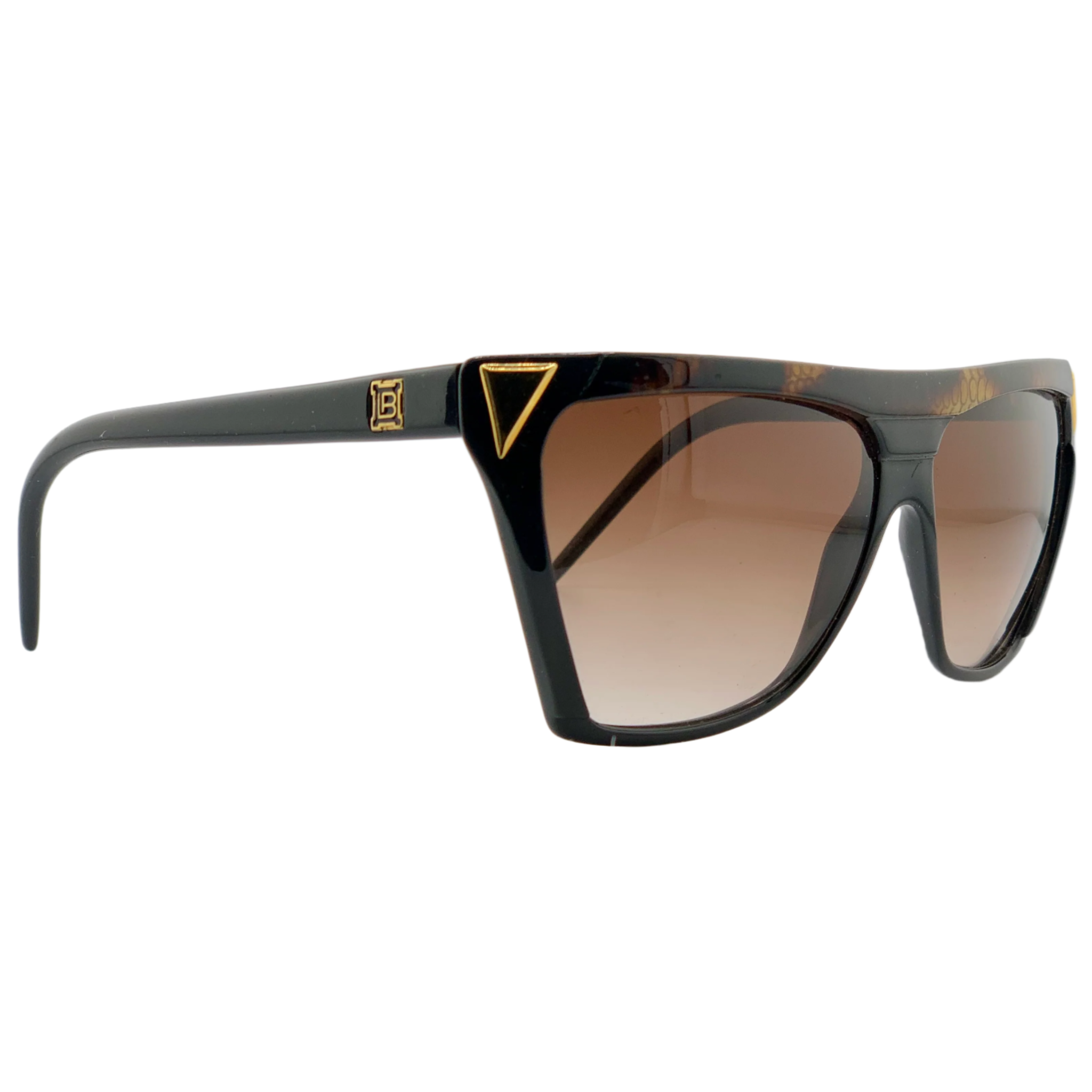 Stylish and elegant Laura Biagiotti Square P37 women's sunglasses in black