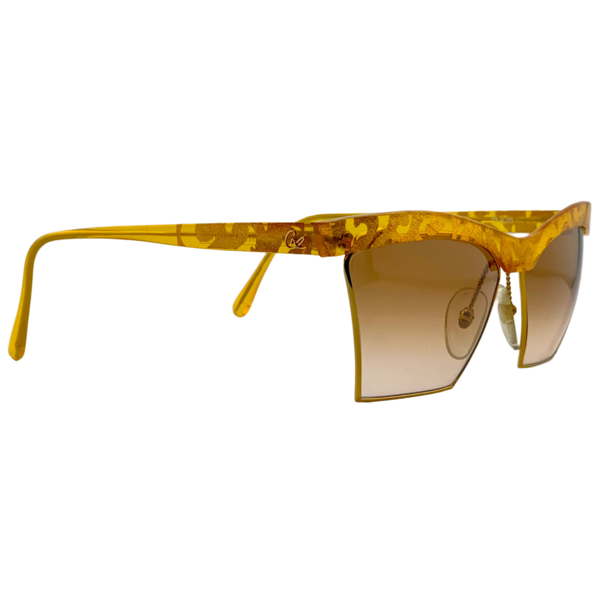 Christian Lacroix Square 7315 40 luxury designer sunglasses in black