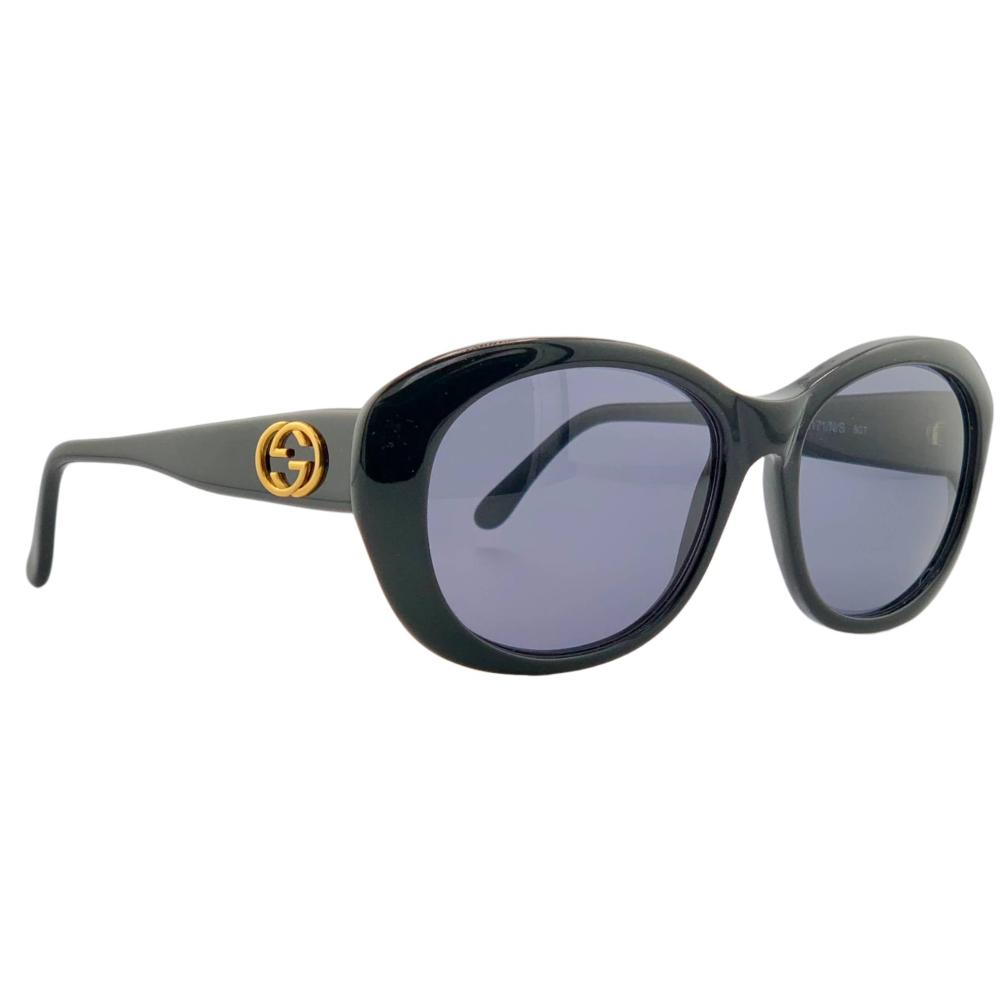 Authentic vintage Gucci round sunglasses in superb condition, made in Italy