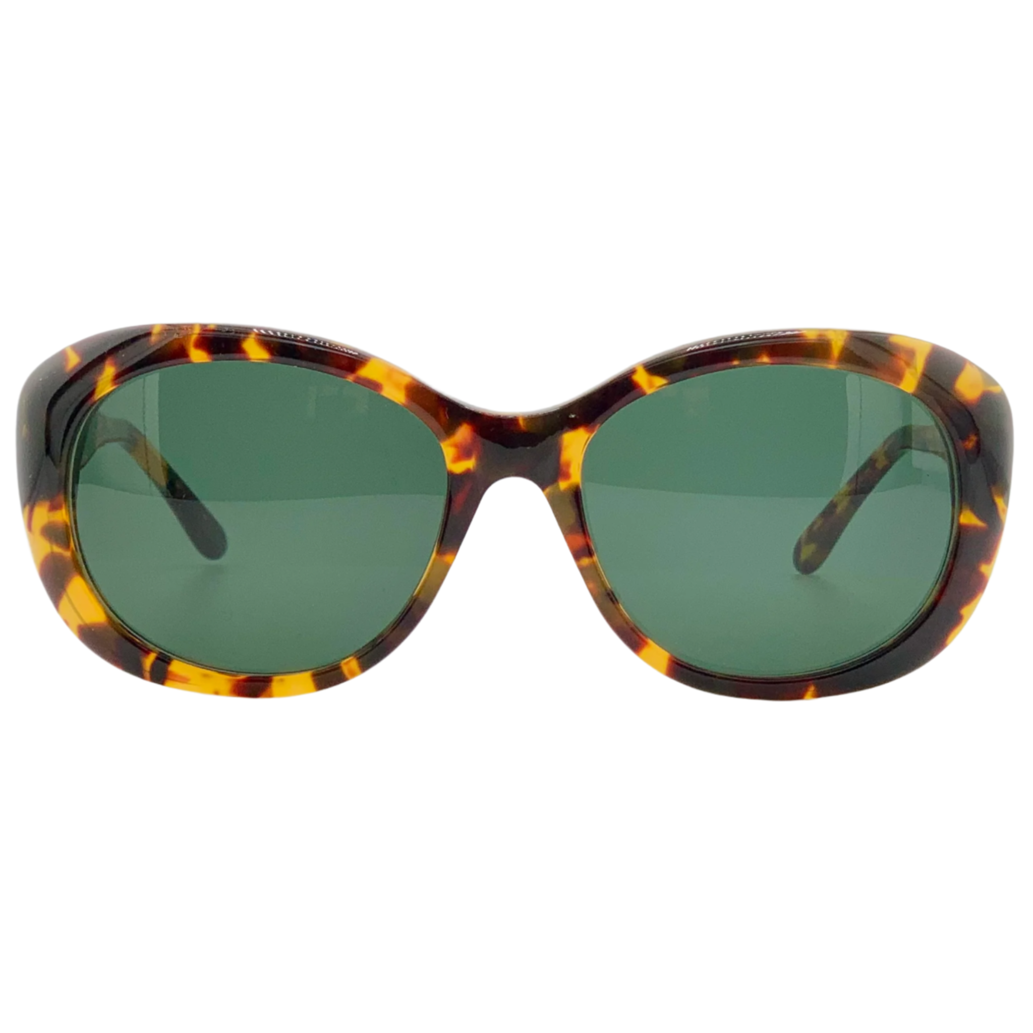 Vintage Gucci round 2171/N/S sunglasses for women in tort frame and green lenses, made in Italy, never worn, in superb condition, original authenticity guaranteed
