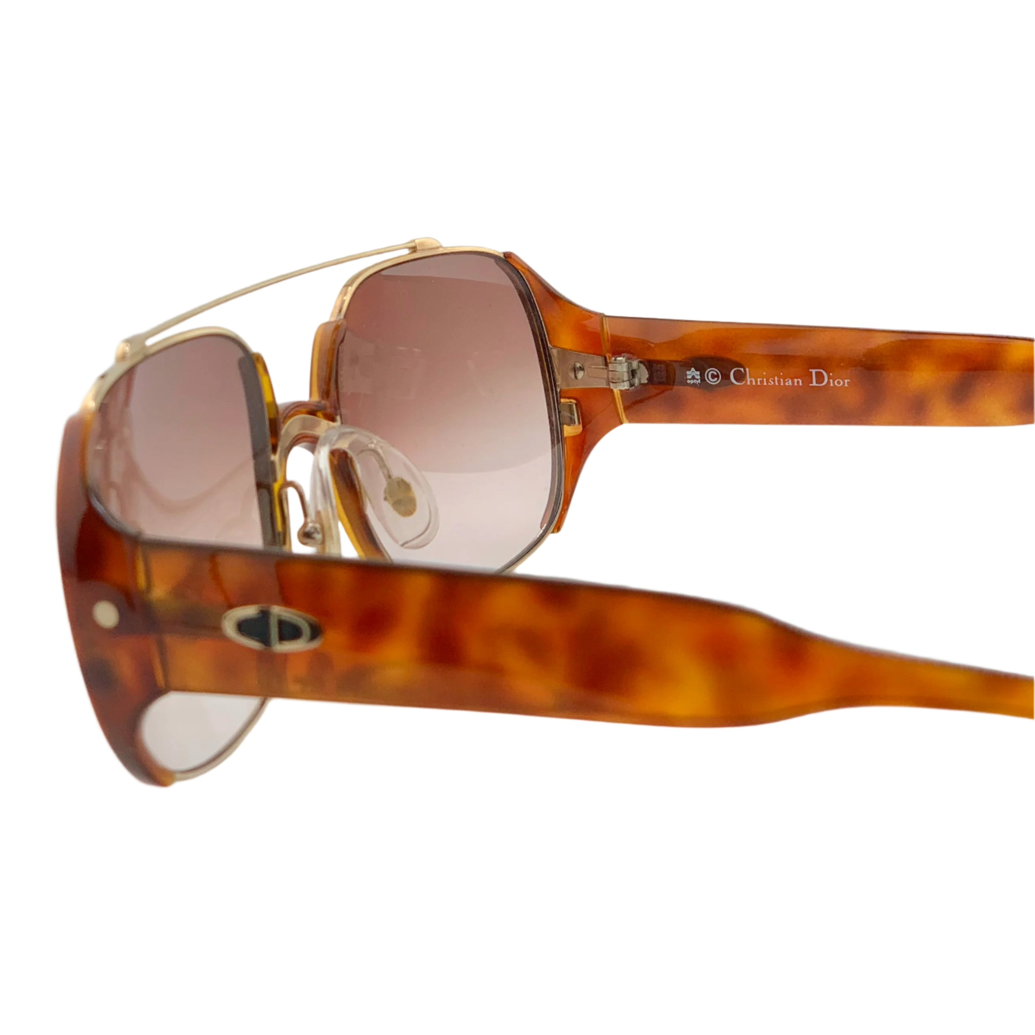  Original Christian Dior Round 2563 41 sunglasses for women in superb condition, in Tort/Gold frame with Brown lens, made in Austria 