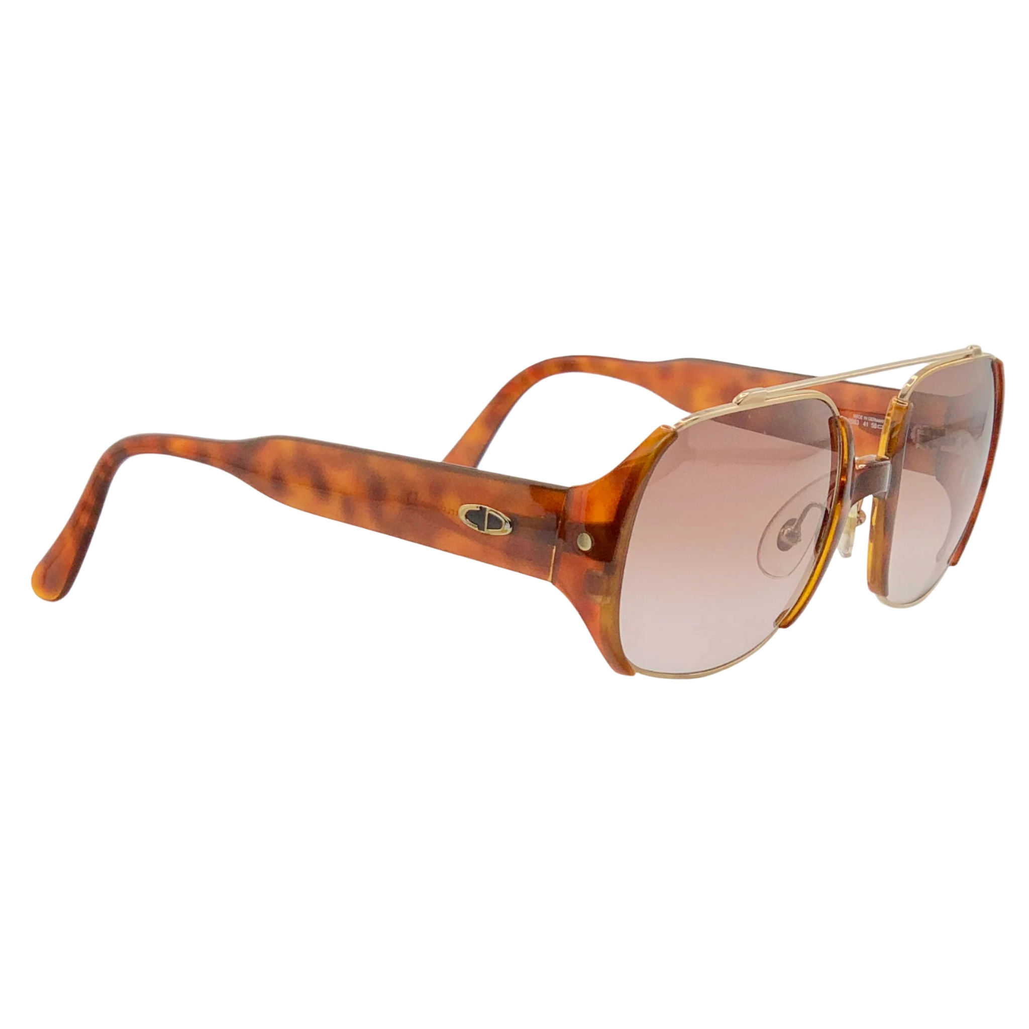  Authentic Christian Dior Round 2563 41 sunglasses for women, never before worn or sold, in Tort/Gold frame and Brown lens, made in Austria 