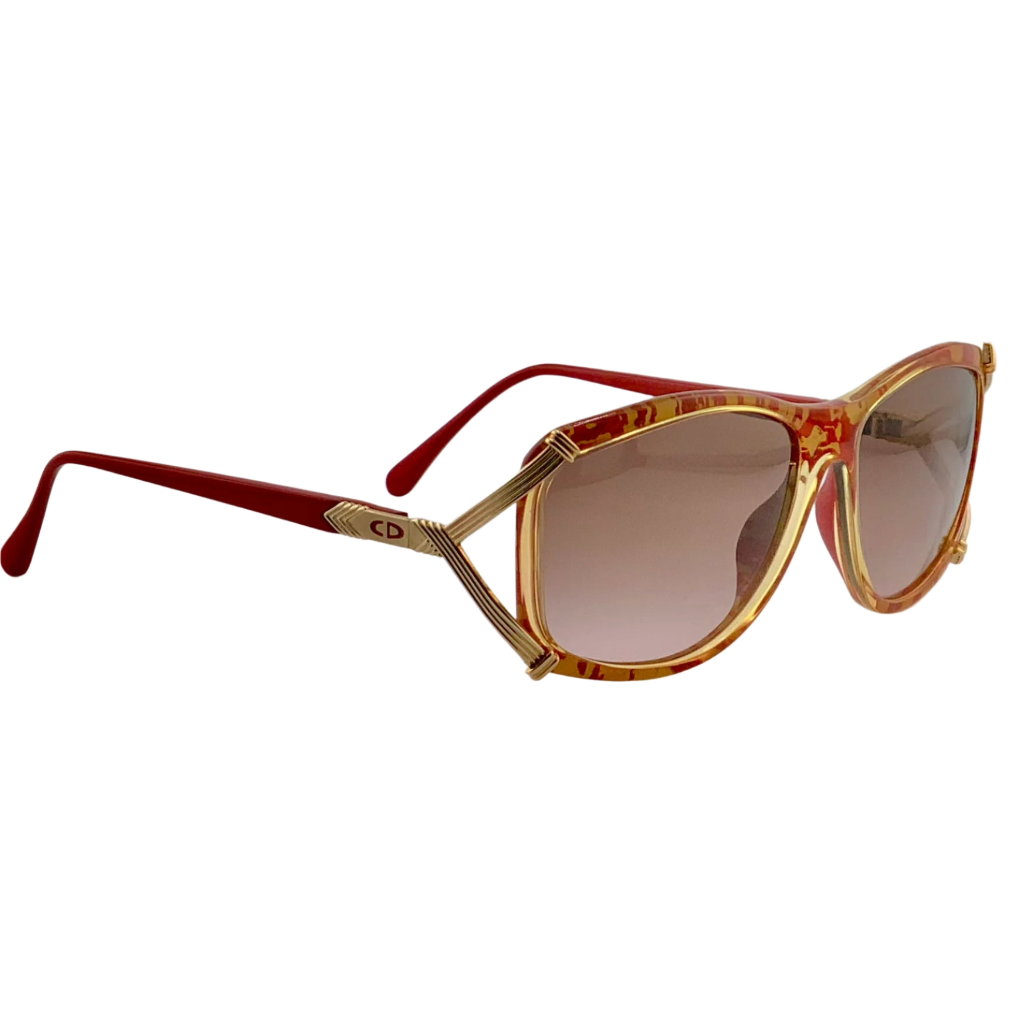 Brown lens Christian Dior oval sunglasses for women